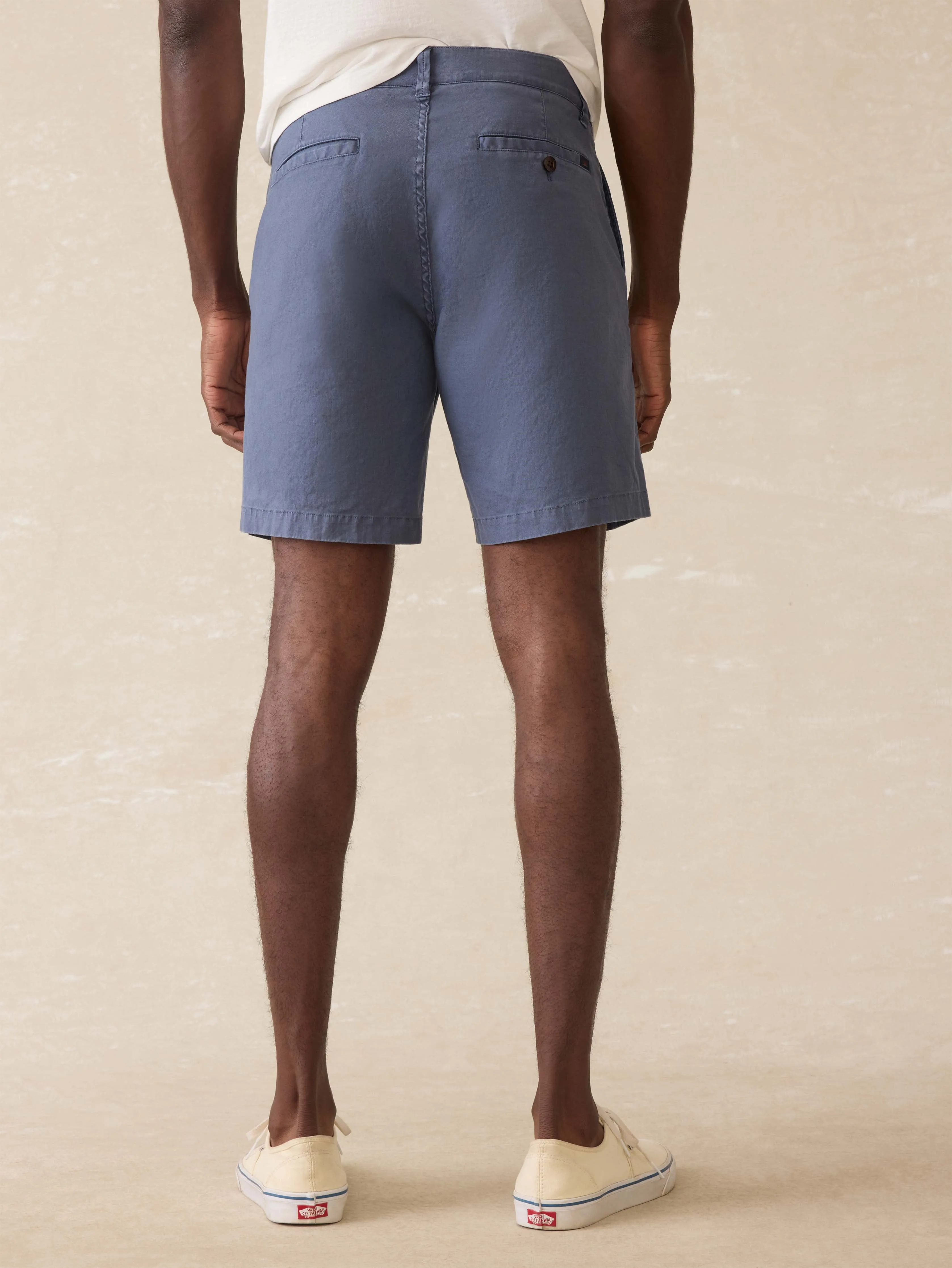 Tradewinds Linen Blend Short - Blue Abyss sold by Faherty product image thumbnail 3