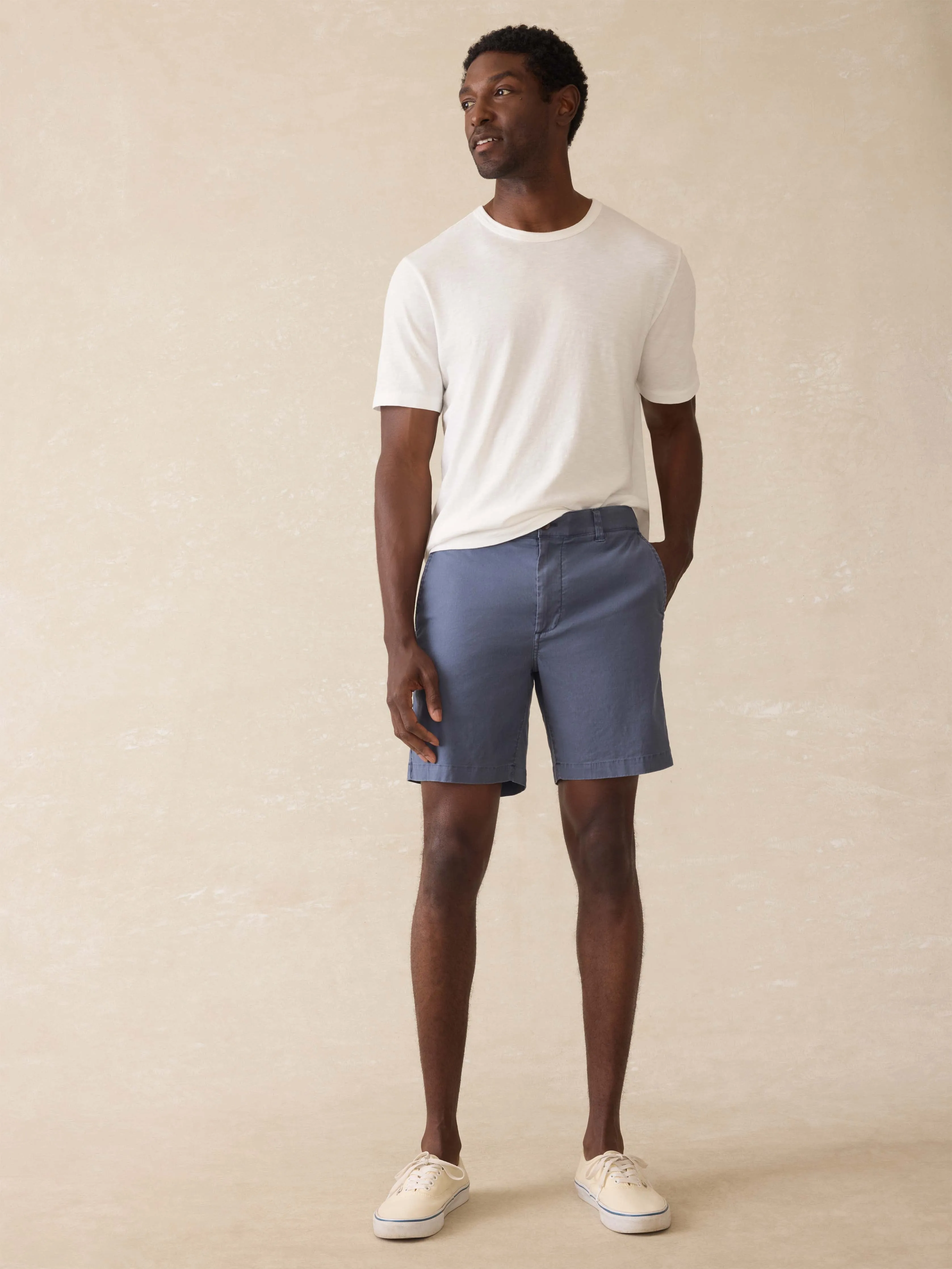 Tradewinds Linen Blend Short - Blue Abyss sold by Faherty product image thumbnail 5