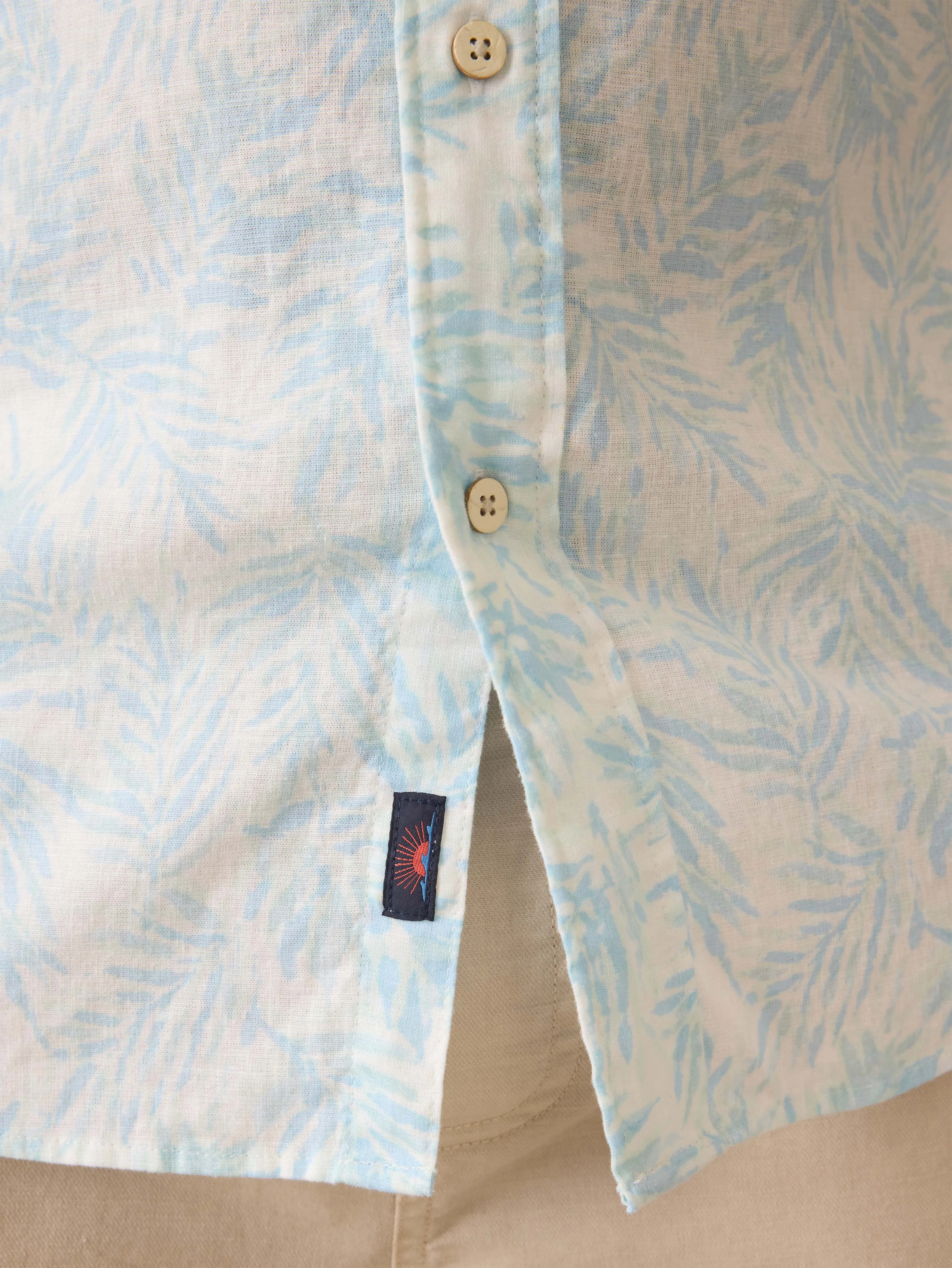 Short-Sleeve Breeze Shirt - Sky Beach Foliage sold by Faherty product image thumbnail 2