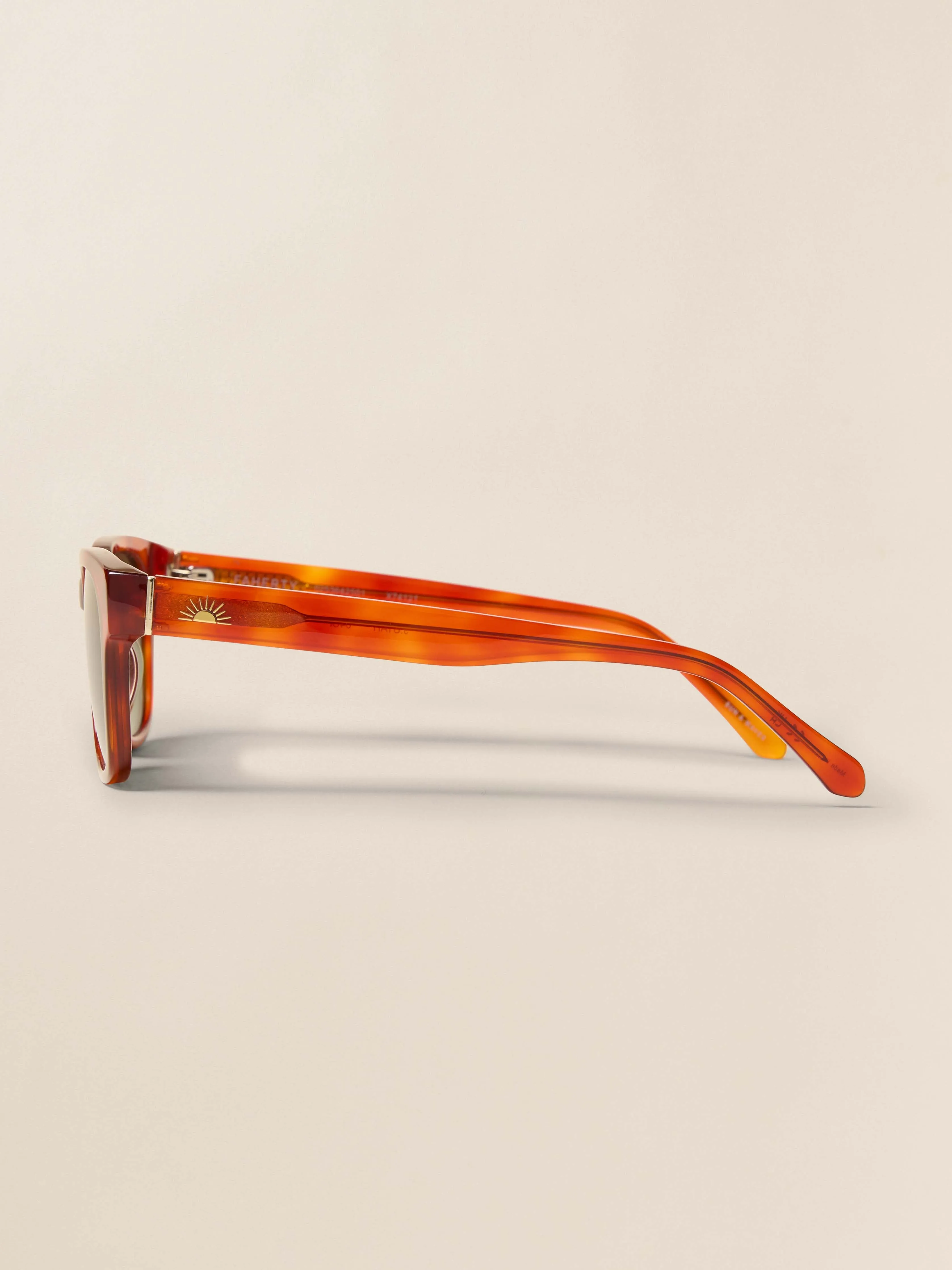 J. Utah Sunglasses - Amber Tortoise sold by Faherty product image thumbnail 3