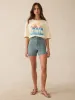 Stretch Terry Patch Pocket Short - Ocean Glass sold by Faherty