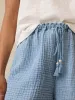 Laidback Gauze Short - Light Indigo Wash sold by Faherty