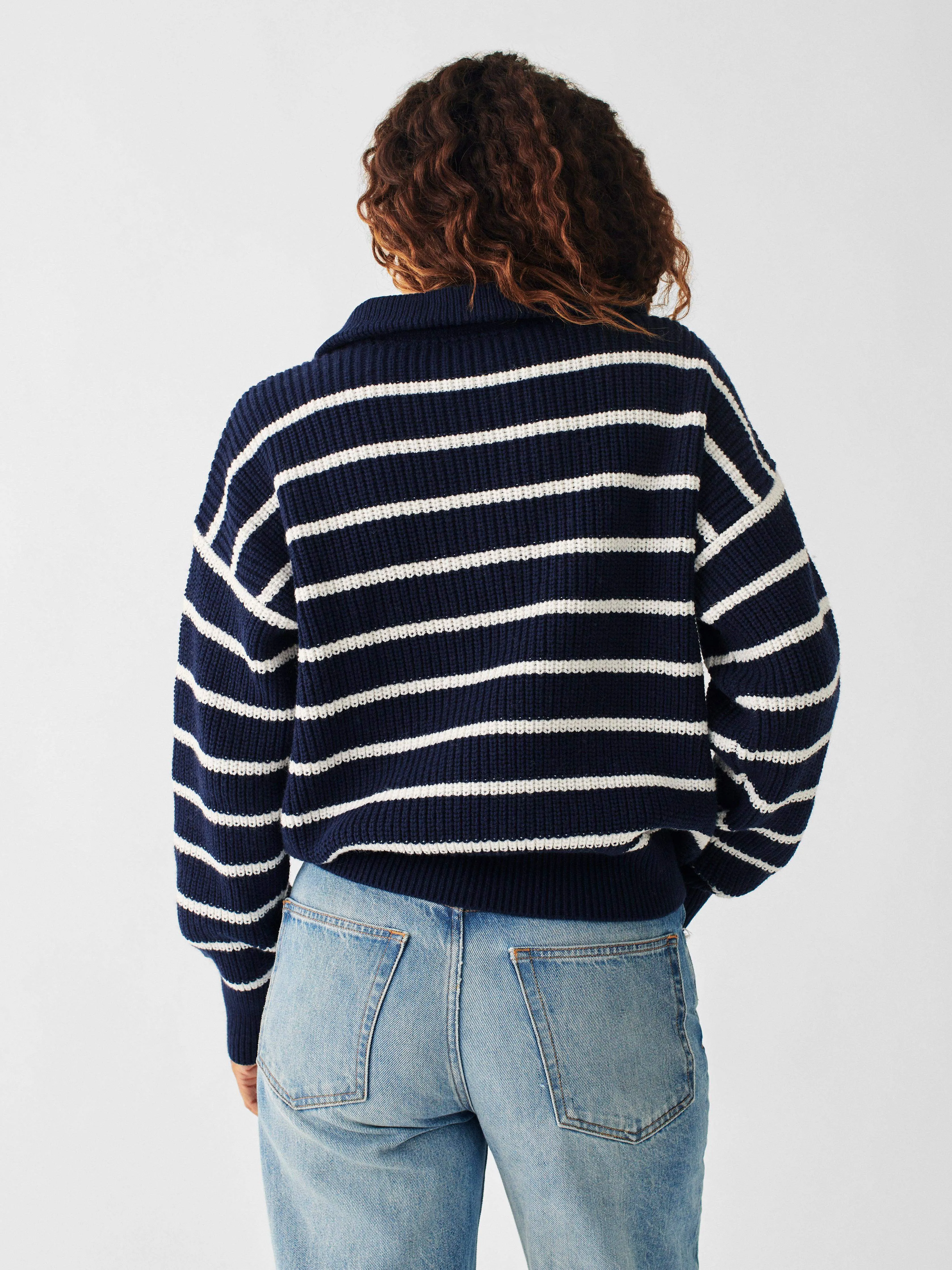 Mariner Sweater - Navy Multi sold by Faherty product image thumbnail 4