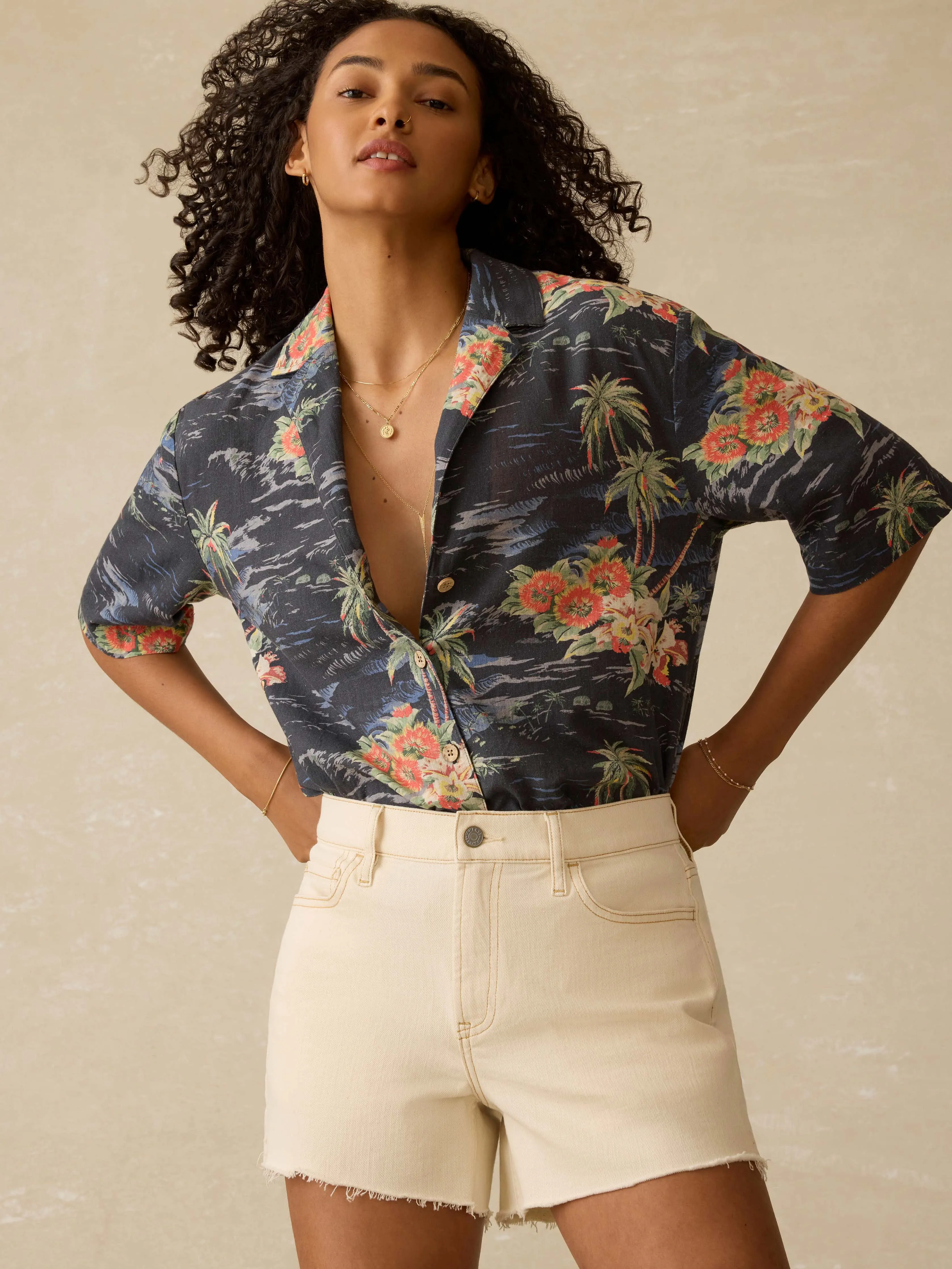 Kanoa Camp Shirt - Pearl City Tropical sold by Faherty product image thumbnail 5