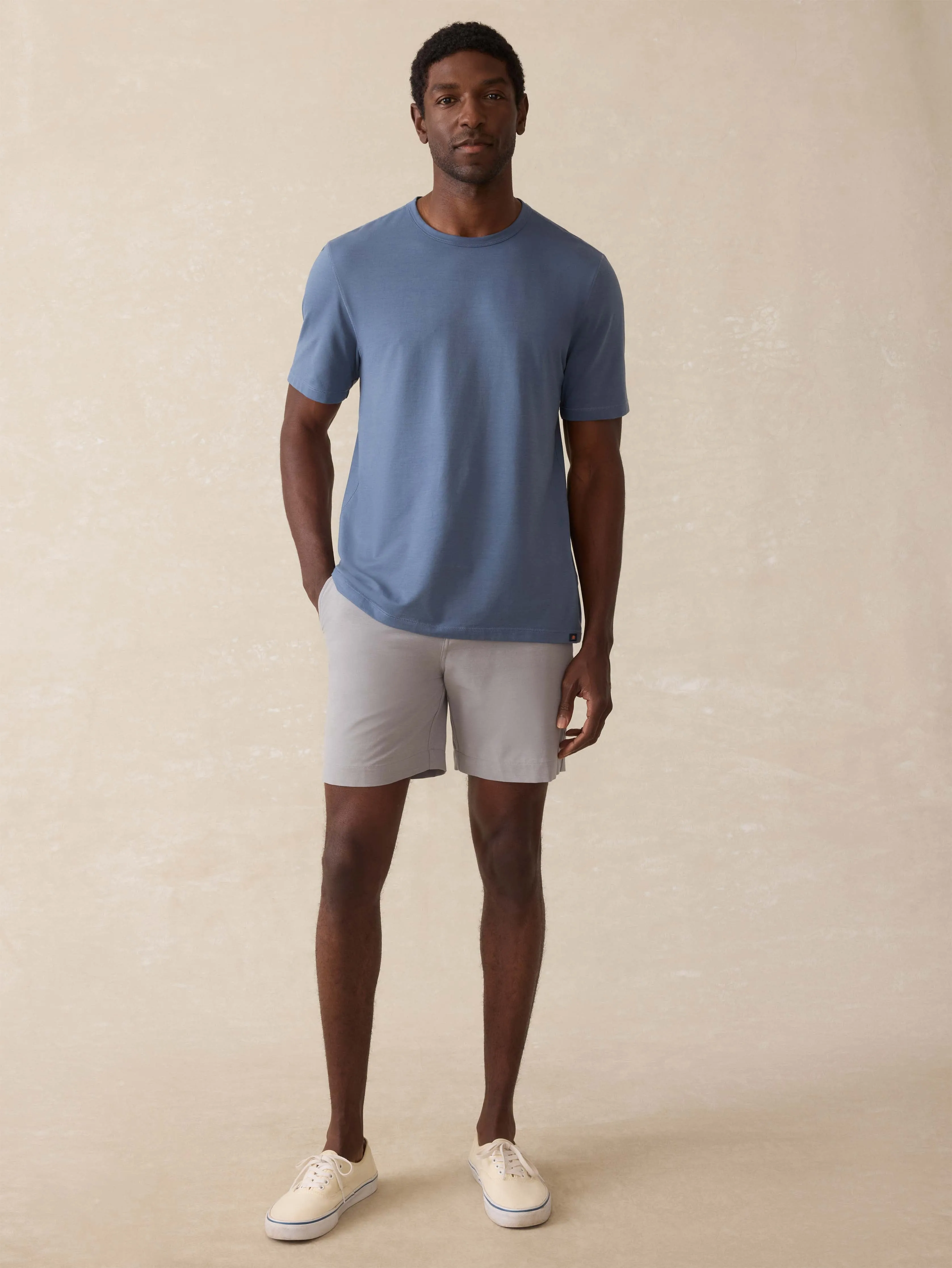Short-Sleeve Shorelite UPF Tee - Breaker Blue sold by Faherty product image thumbnail 4
