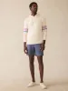 Sunwashed Slub Hoodie - Cream Dume Stripe sold by Faherty