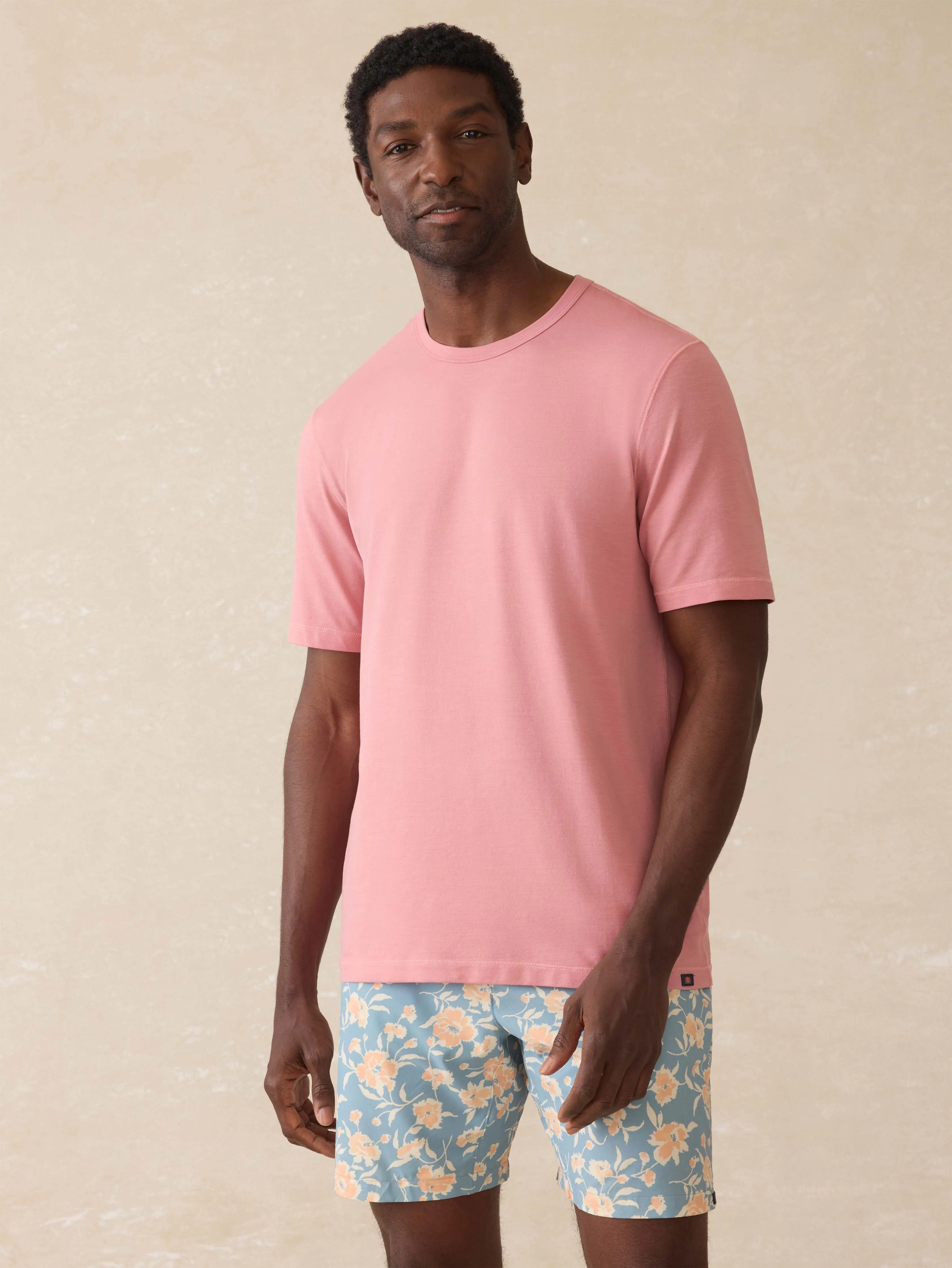 Short-Sleeve Shorelite UPF Tee - Faded Flag sold by Faherty