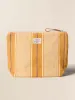 Surf Stripe Zip Pouch - Khaki sold by Faherty