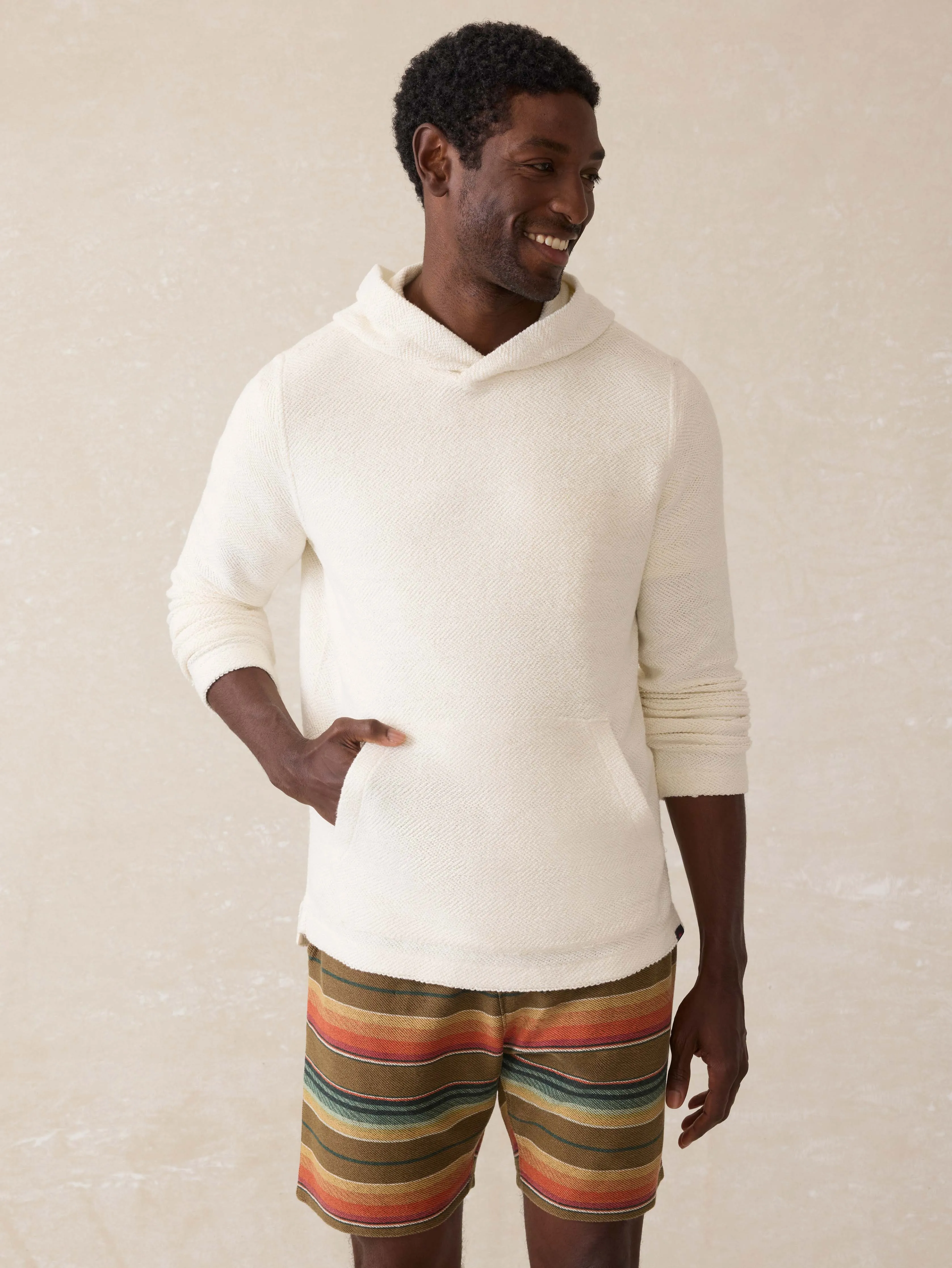 Whitewater Hoodie - Ivory Shell sold by Faherty