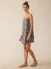 Byron Bay Linen Dress - Charcoal Banana Leaf sold by Faherty