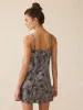 Byron Bay Linen Dress - Charcoal Banana Leaf sold by Faherty