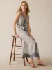 Macey Linen Maxi Dress - Summer Pearl Blossom sold by Faherty