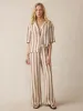 Laidback Palma Linen Pant - Cocoa Beach Stripe sold by Faherty