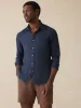 Laguna Linen Shirt - Island Navy sold by Faherty