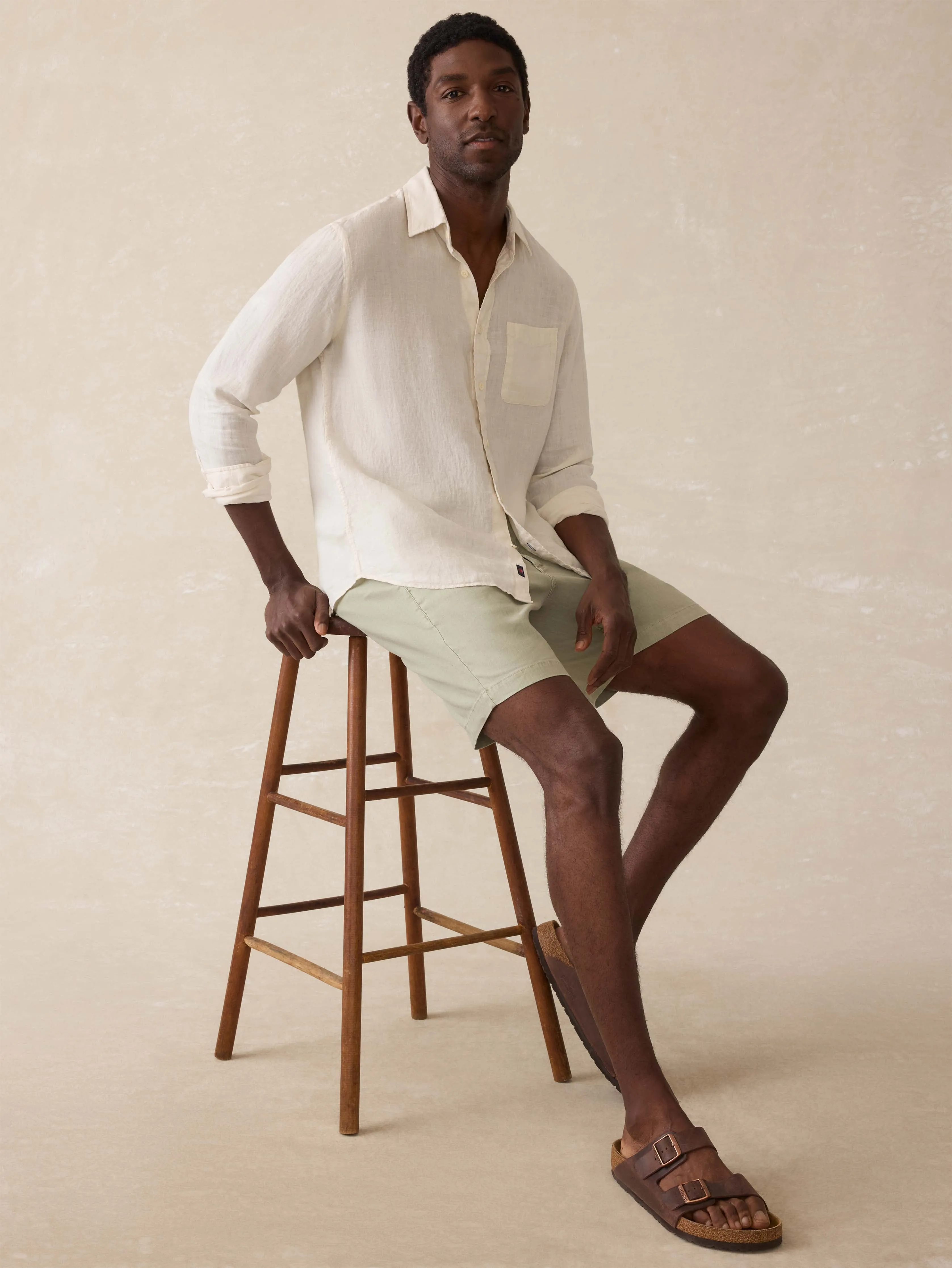 Laguna Linen Shirt - Stone Harbor sold by Faherty