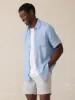 Tradewinds Linen Blend Short - Rain Cloud sold by Faherty