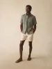 Short Sleeve Laguna Linen Shirt - Spruce sold by Faherty