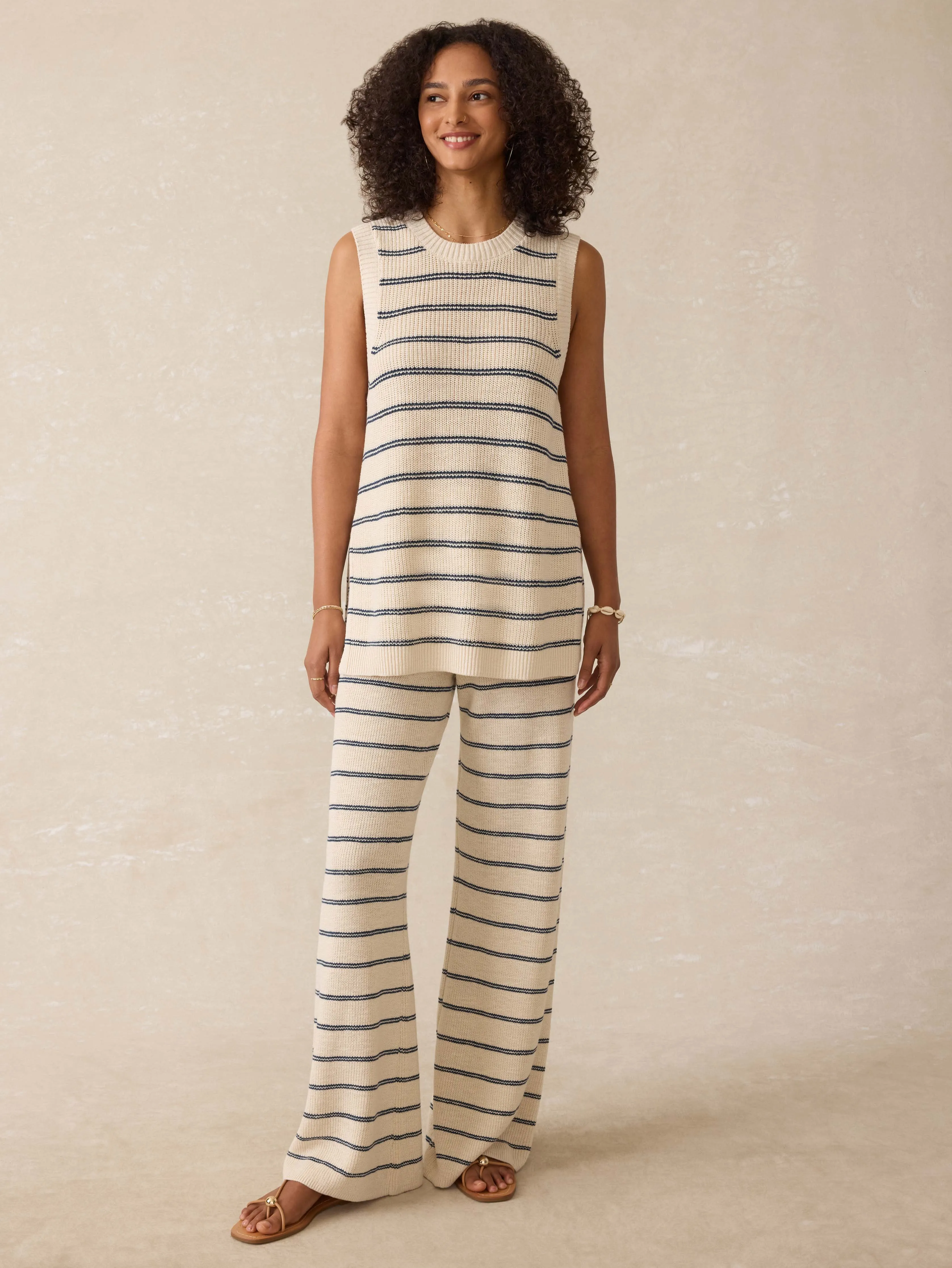 Miramar Linen Sweater Tunic - Lido Lines sold by Faherty product image thumbnail 4