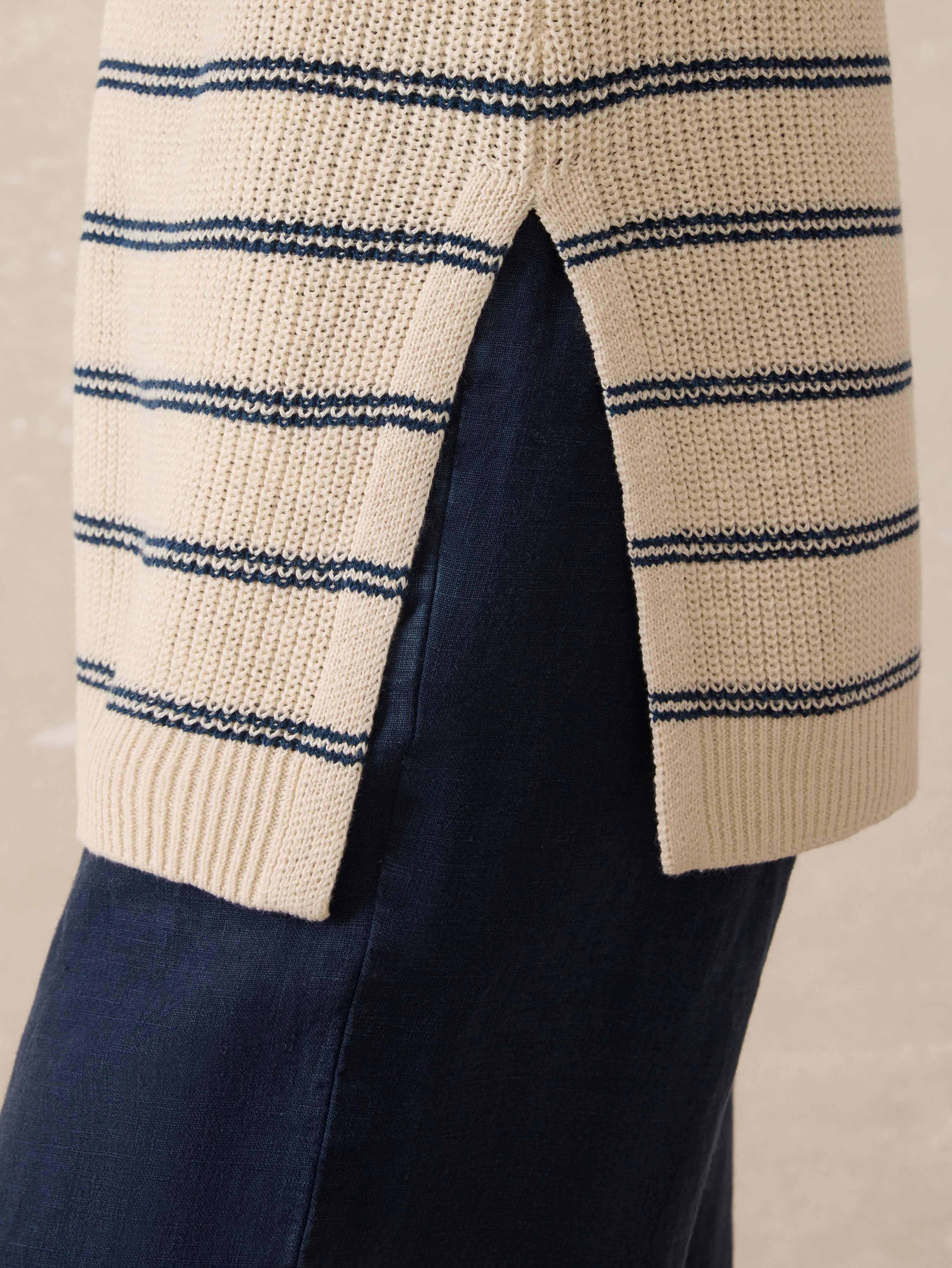 Miramar Linen Sweater Tunic - Lido Lines sold by Faherty product image thumbnail 3