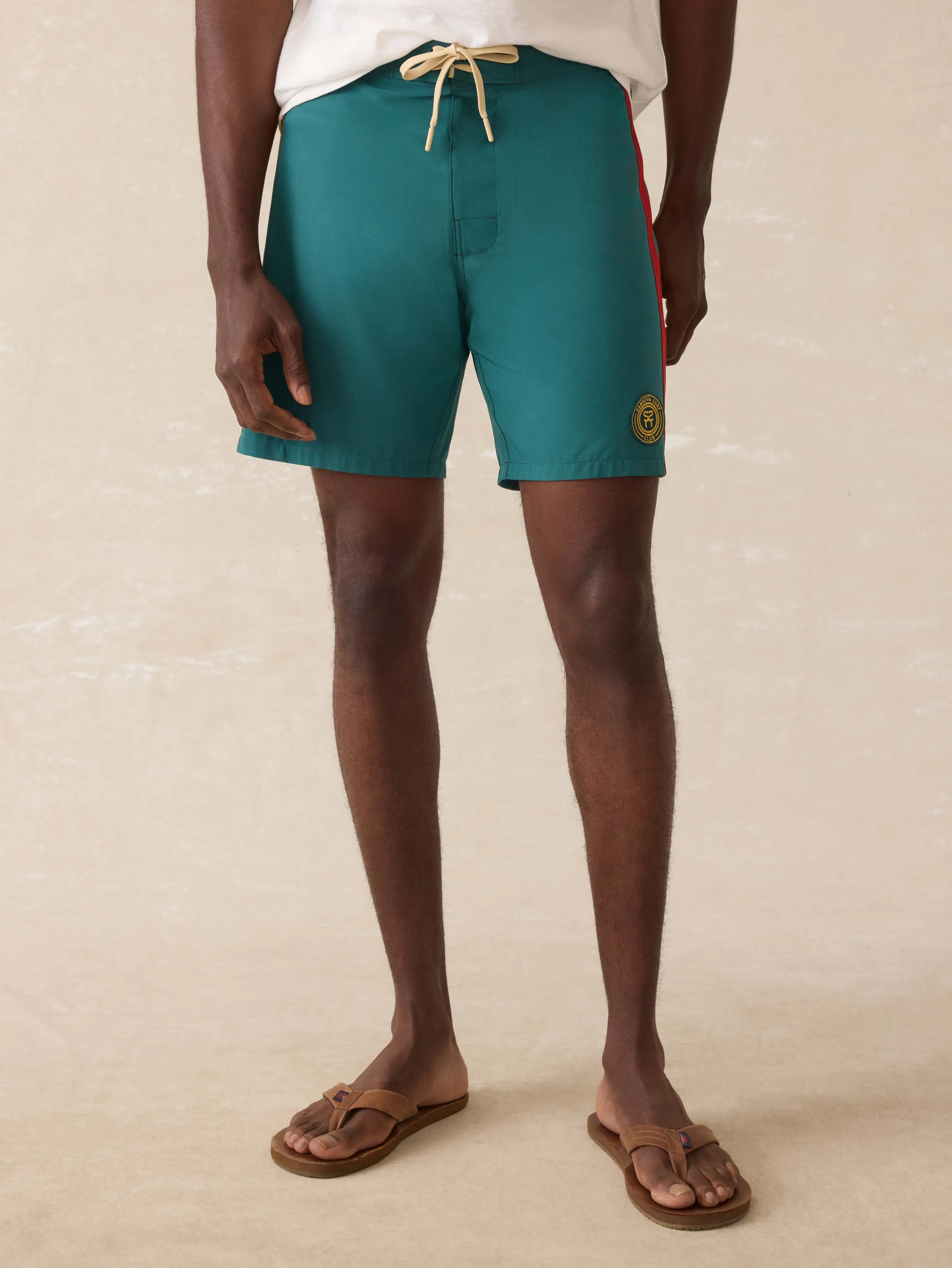 Surf Ghana Boardshort - Agona Green sold by Faherty