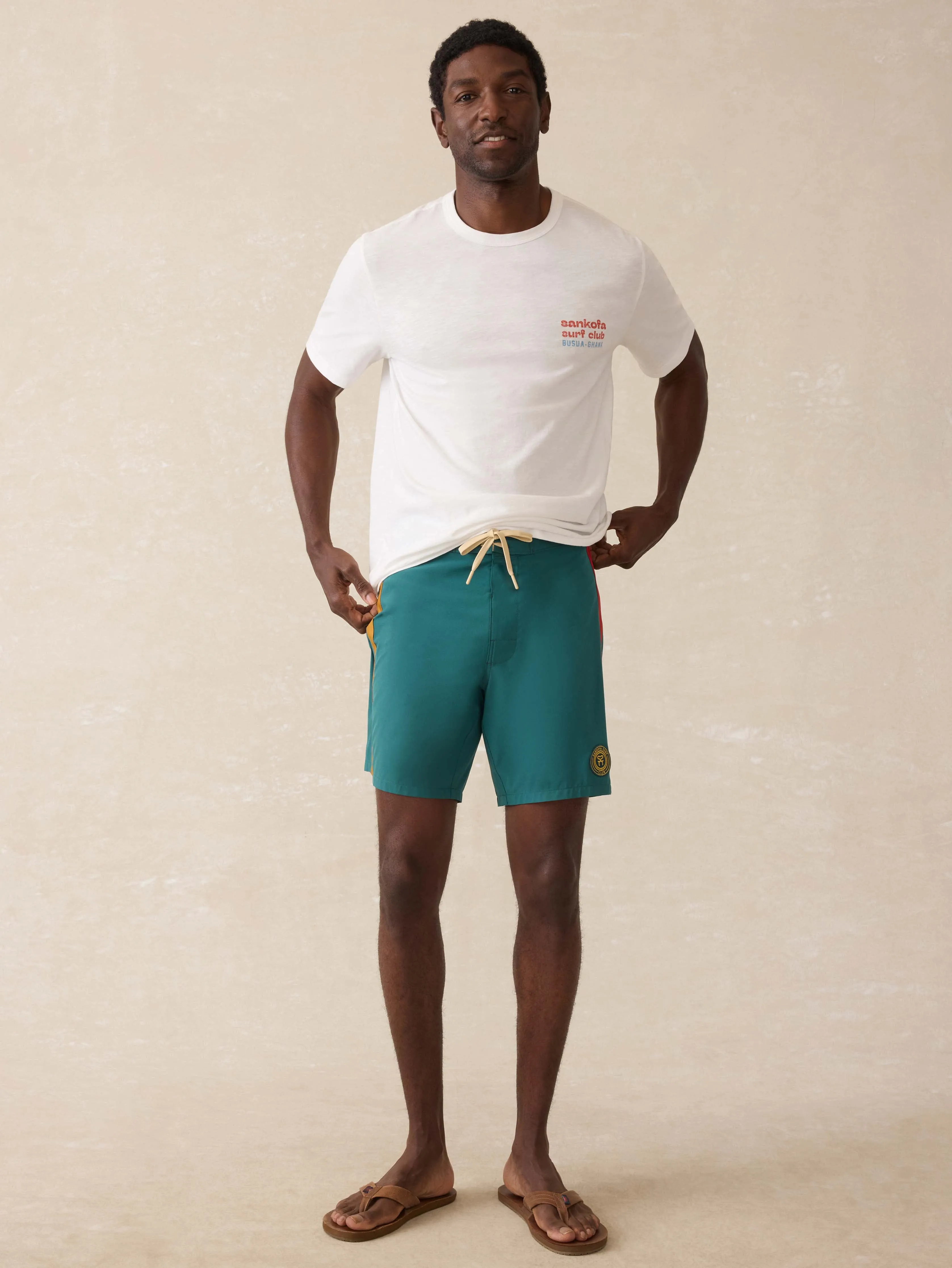 Surf Ghana Boardshort - Agona Green sold by Faherty product image thumbnail 5