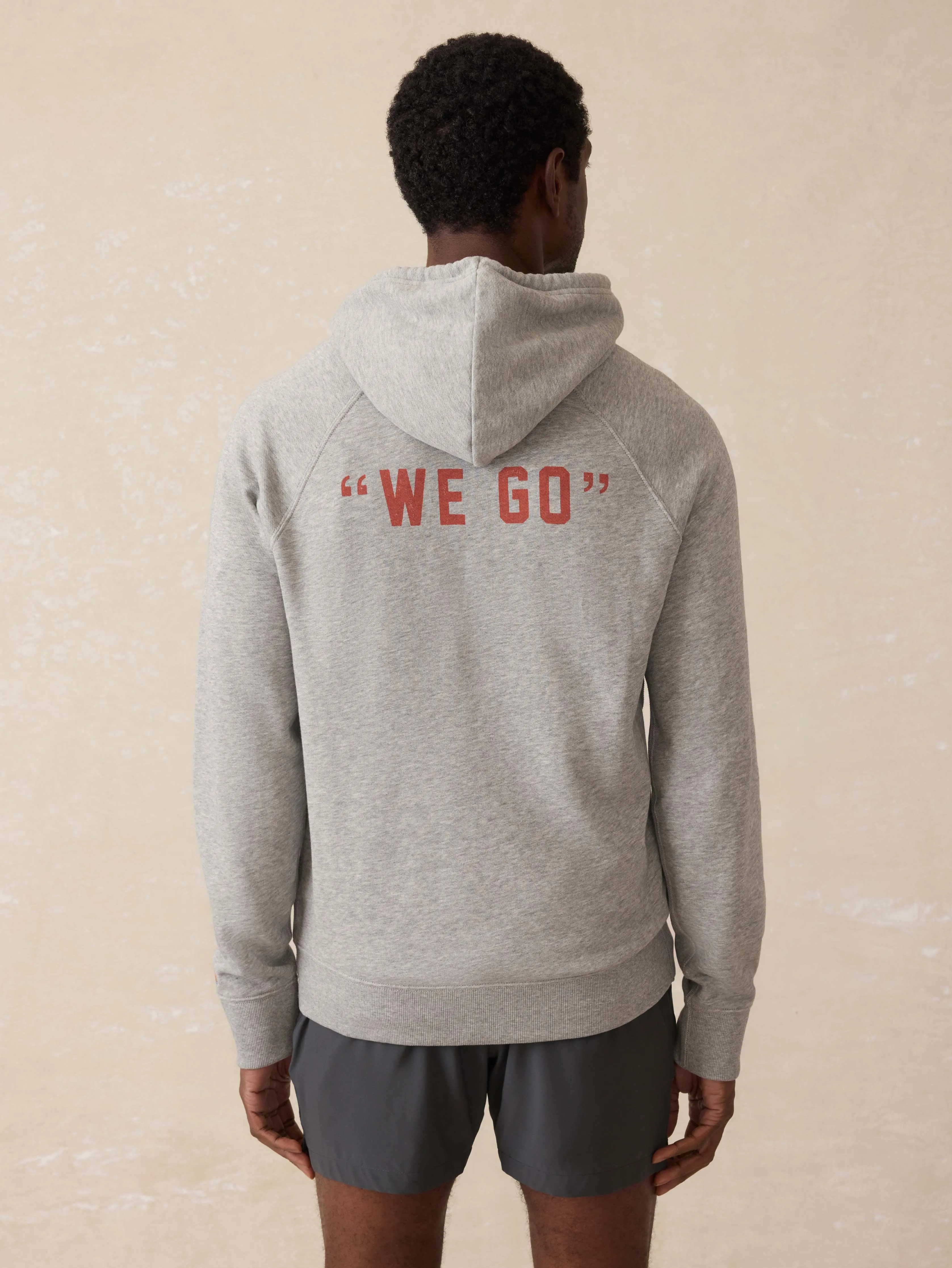 Surf Ghana High Standard Fleece Hoodie - Silver Ash Heather sold by Faherty product image thumbnail 2