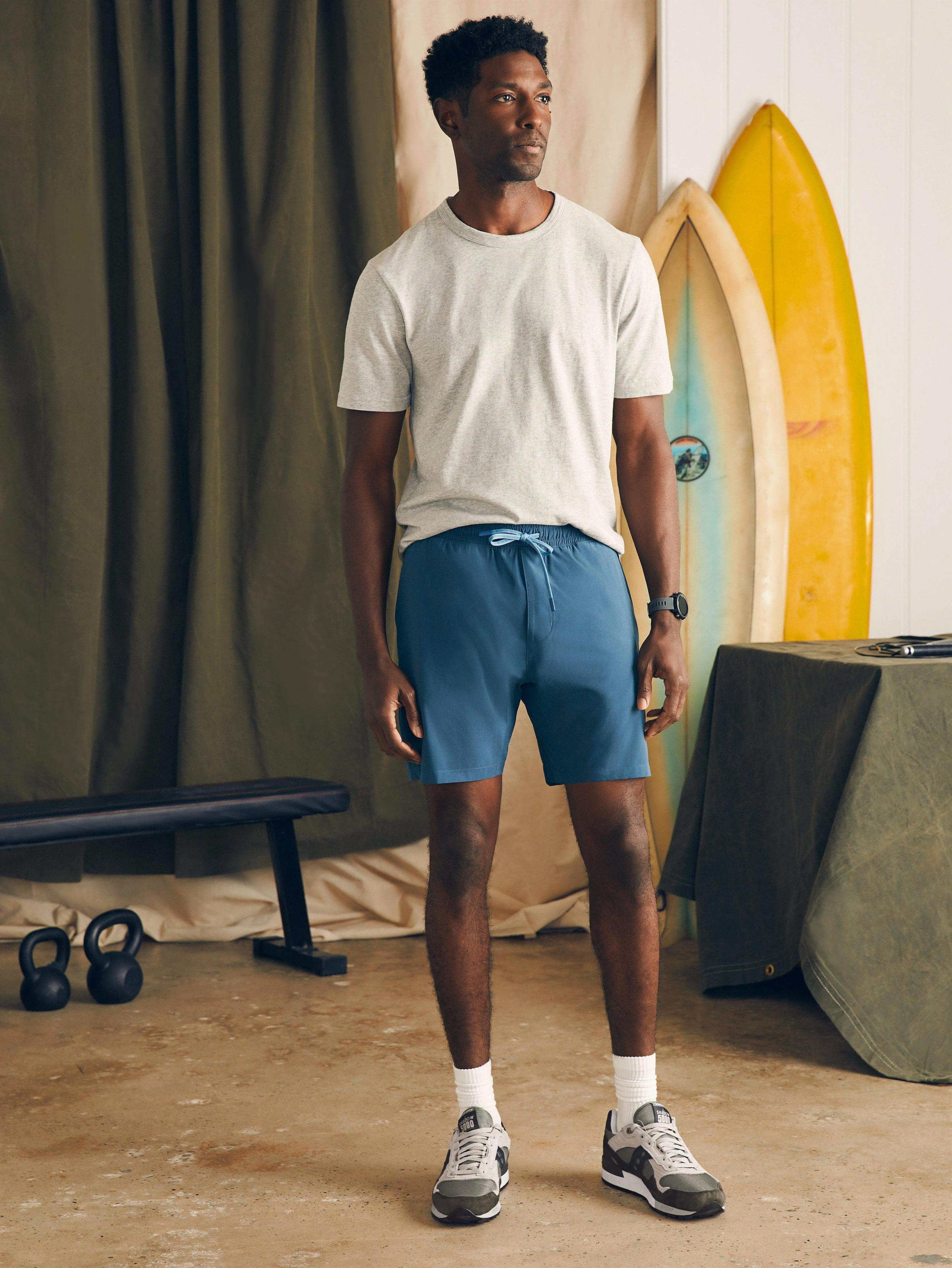 Shorelite Lined Trunk - Offshore Storm sold by Faherty product image thumbnail 3