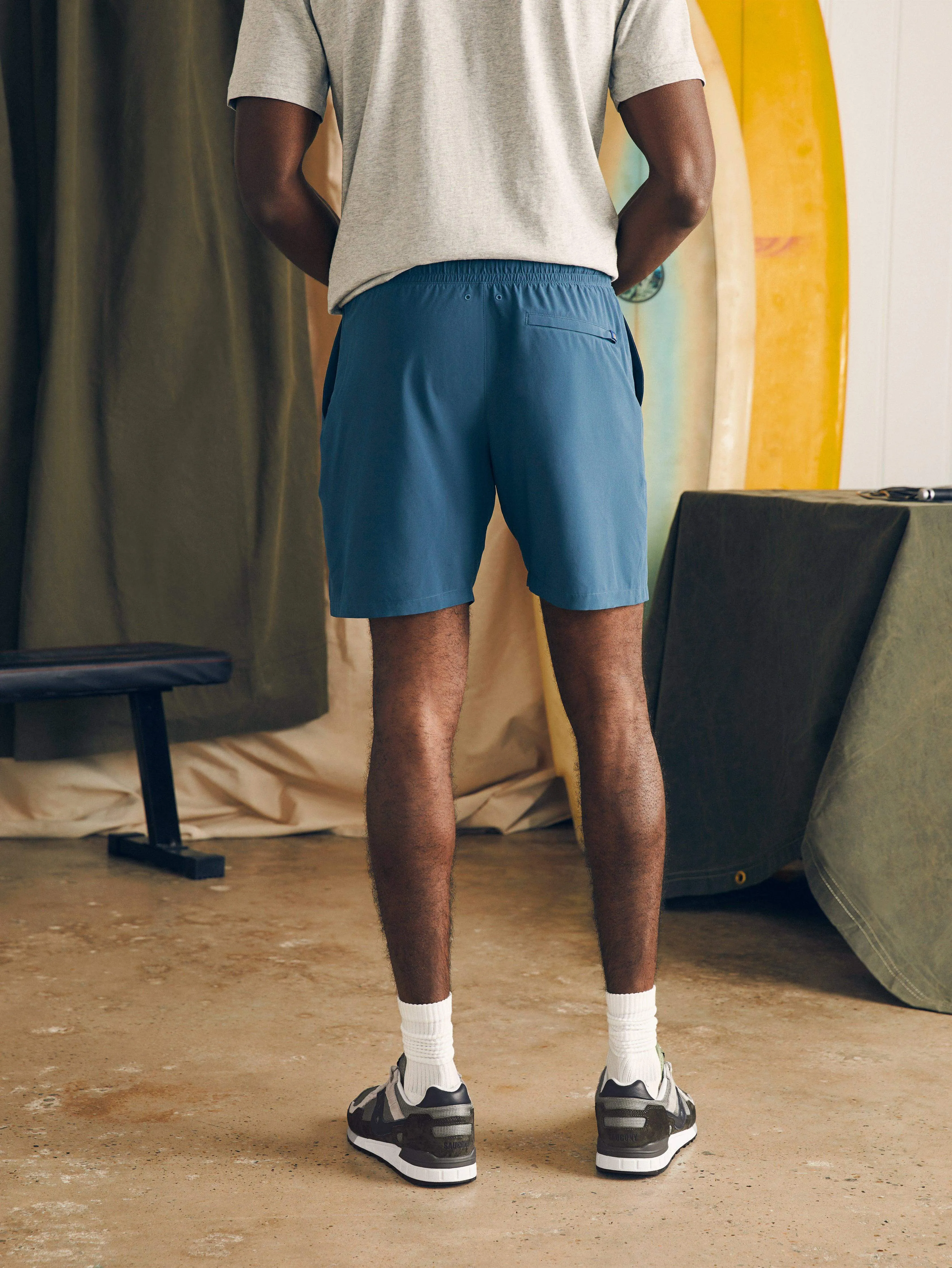 Shorelite Lined Trunk - Offshore Storm sold by Faherty product image thumbnail 5