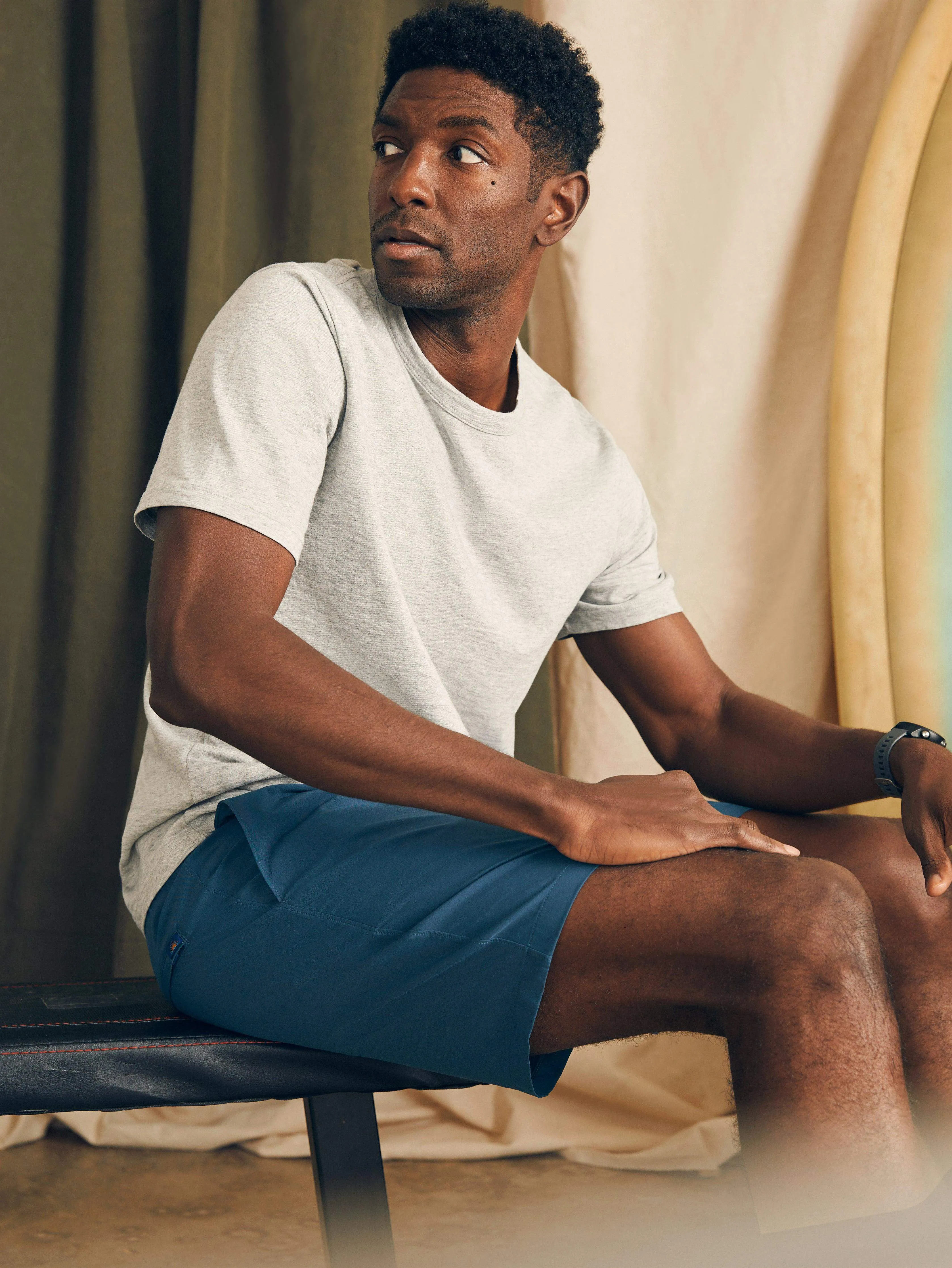 Shorelite Lined Trunk - Offshore Storm sold by Faherty product image thumbnail 4