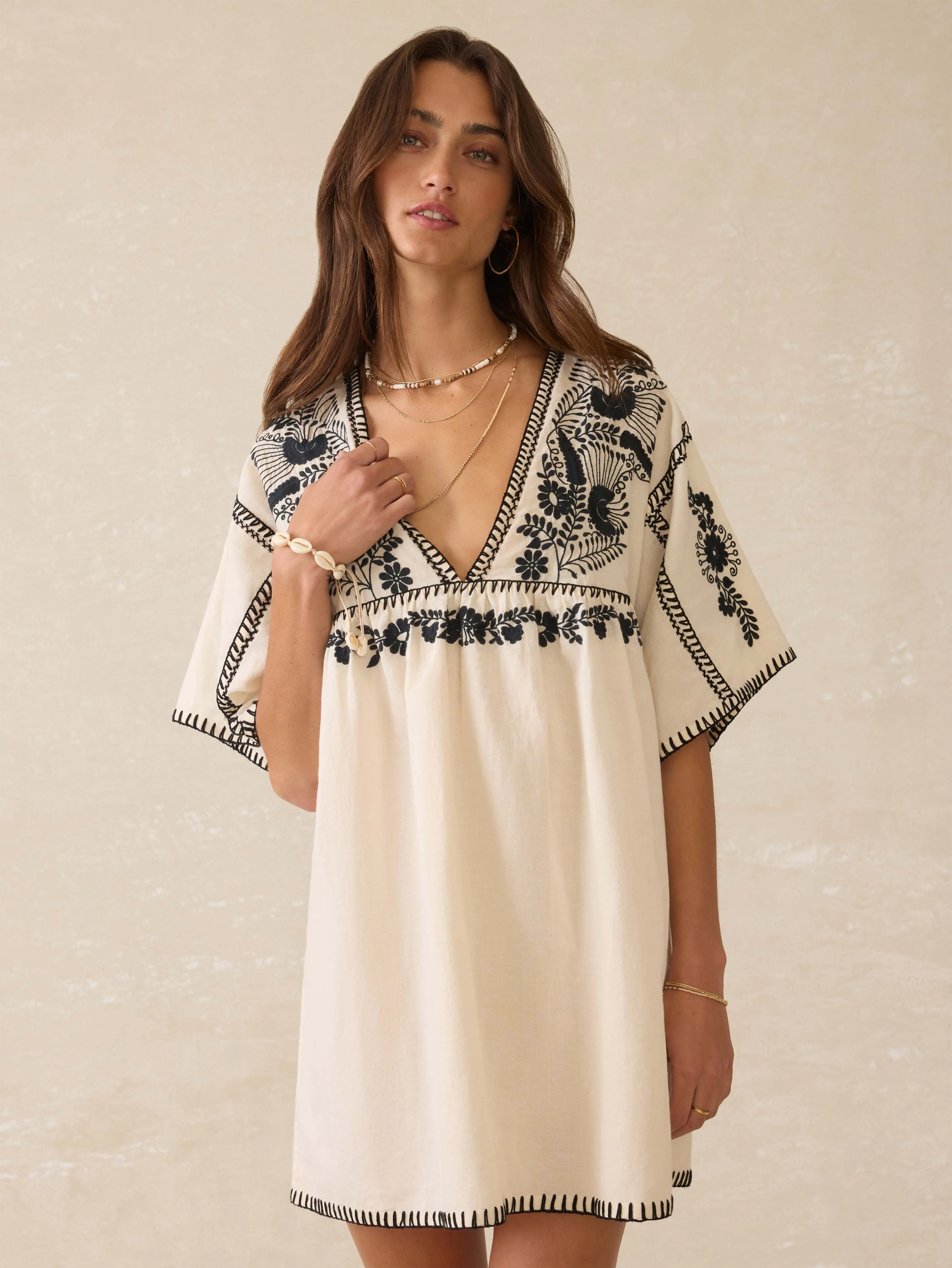 Sunday Dress - Natural sold by Faherty