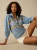 Cabana Towel Terry Quarter Zip - Palm Rainbow Beach sold by Faherty