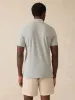 Short-Sleeve Movement Pique Polo - Moss Stone Melange sold by Faherty