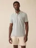 Short-Sleeve Movement Pique Polo - Moss Stone Melange sold by Faherty