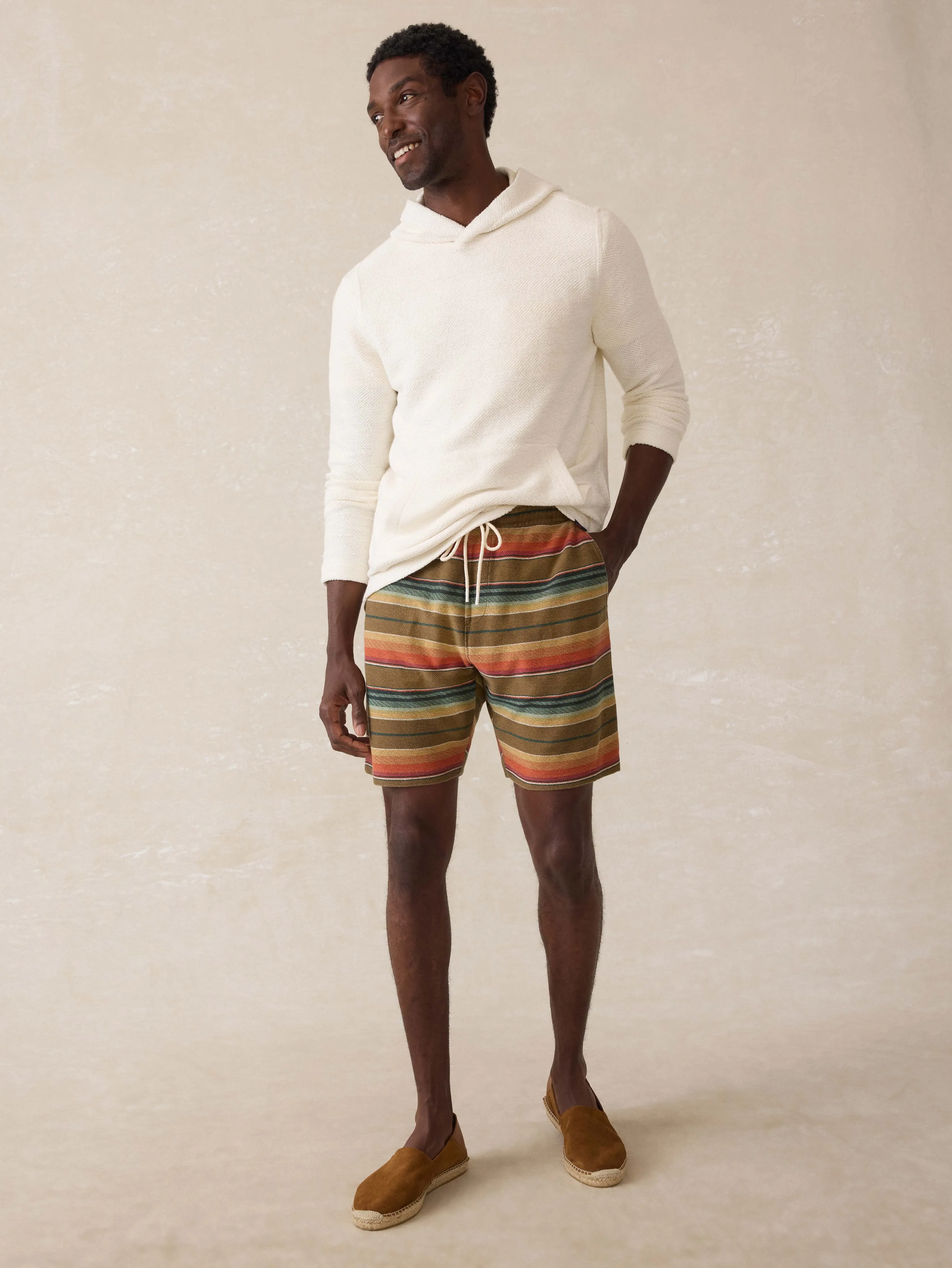Novelty Knit Short - Cannon Beach Stripe sold by Faherty product image thumbnail 4