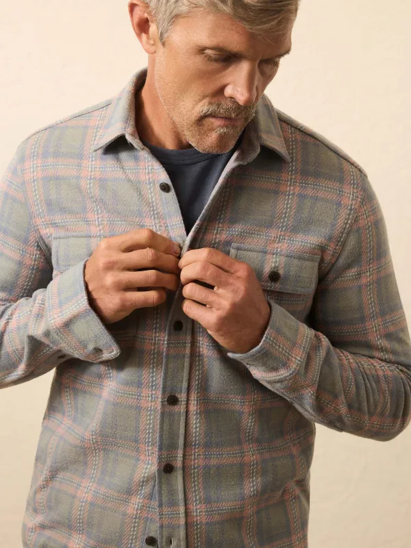 Legend™ Sweater Shirt - Forest Rose Plaid sold by Faherty
