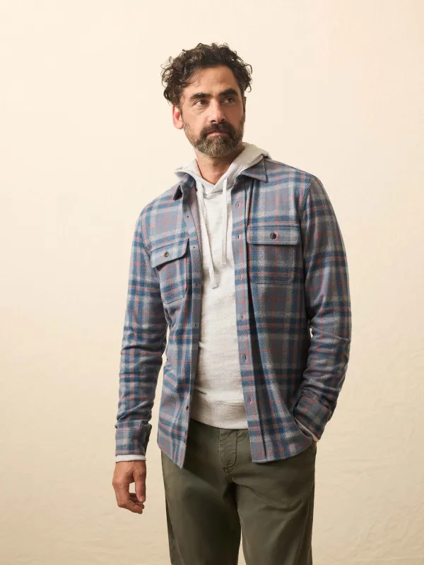 Legend™ Sweater Shirt (Double Pocket) - Three Lakes Plaid sold by Faherty