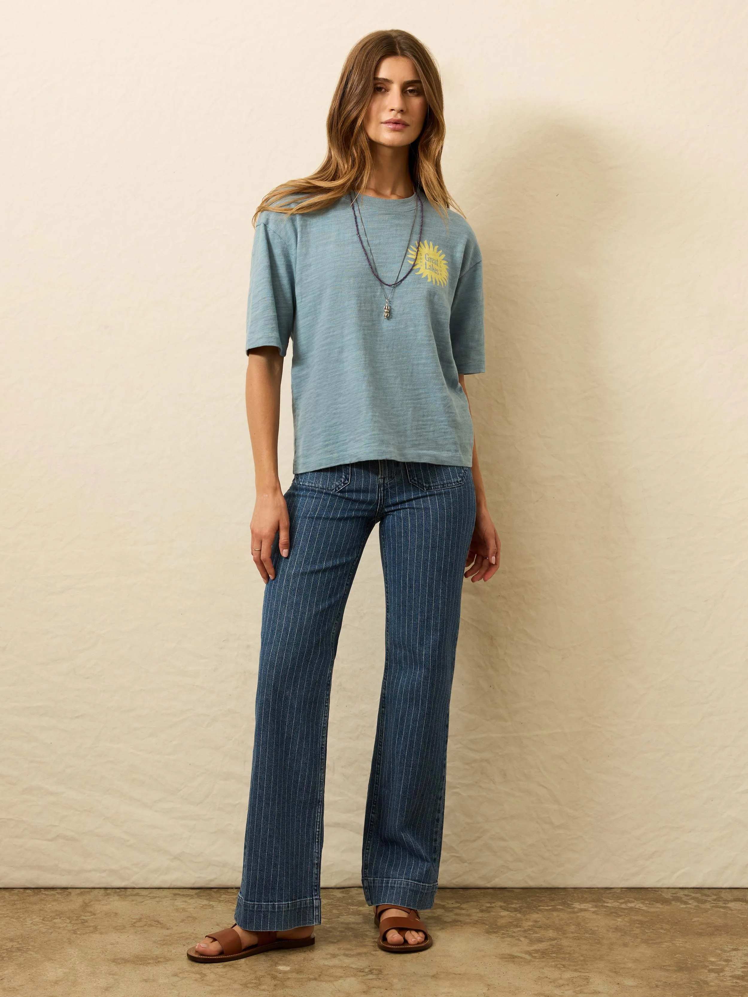 Sunwashed Slub Vintage Tee - Citadel sold by Faherty product image thumbnail 4