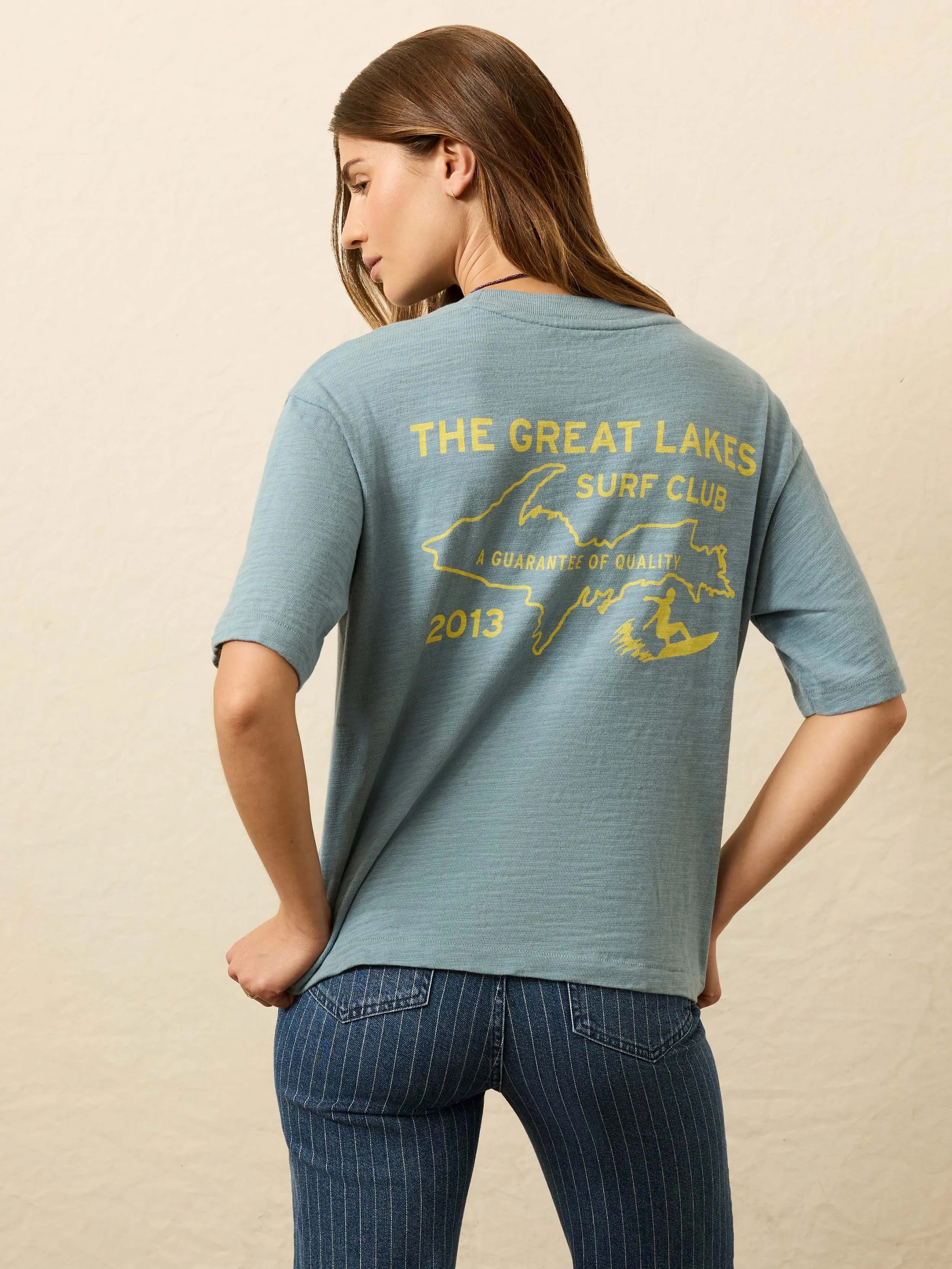 Sunwashed Slub Vintage Tee - Citadel sold by Faherty product image thumbnail 3