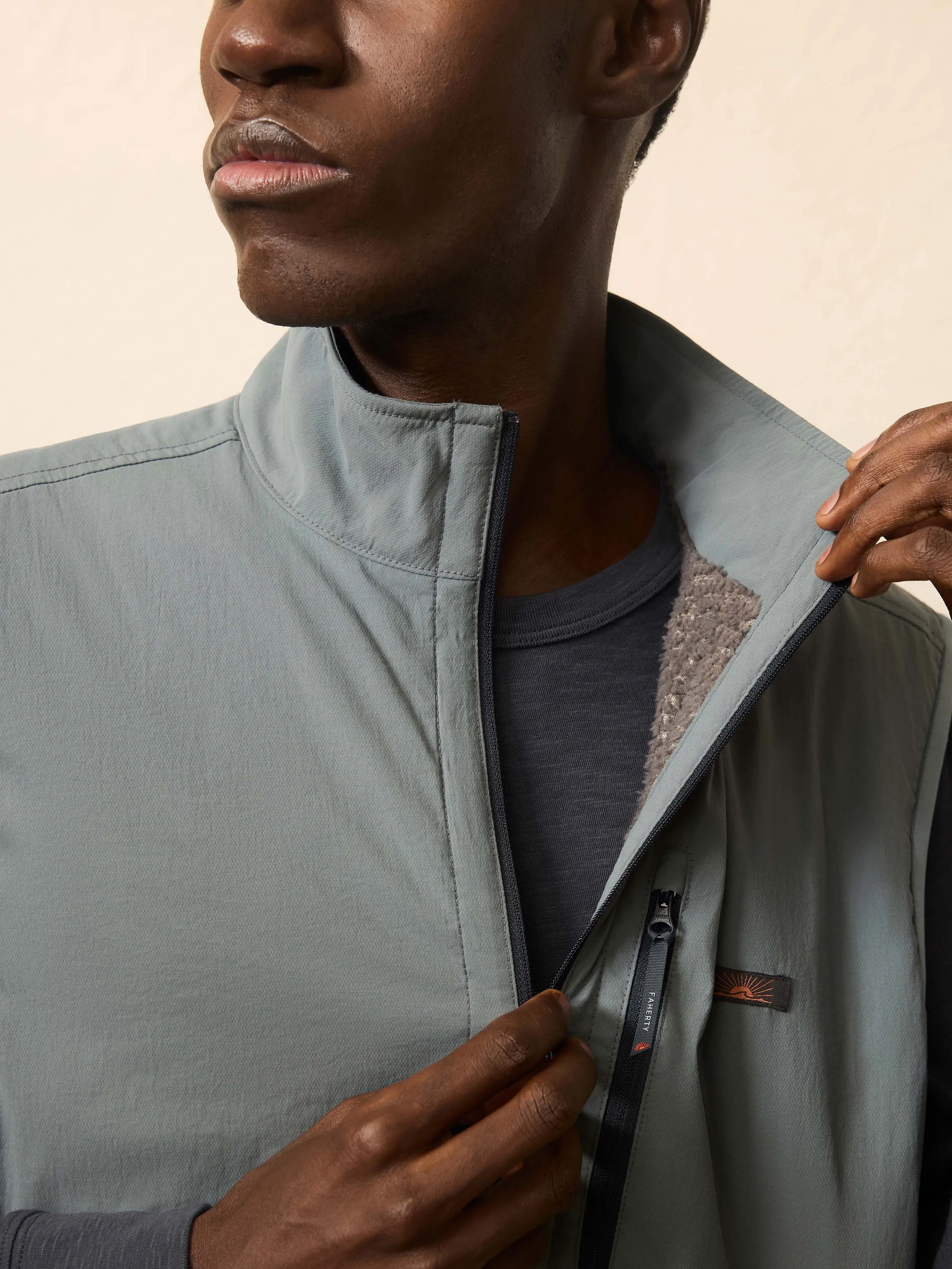 Shorelite Zephyr Vest - Seaglass Blue sold by Faherty product image thumbnail 2