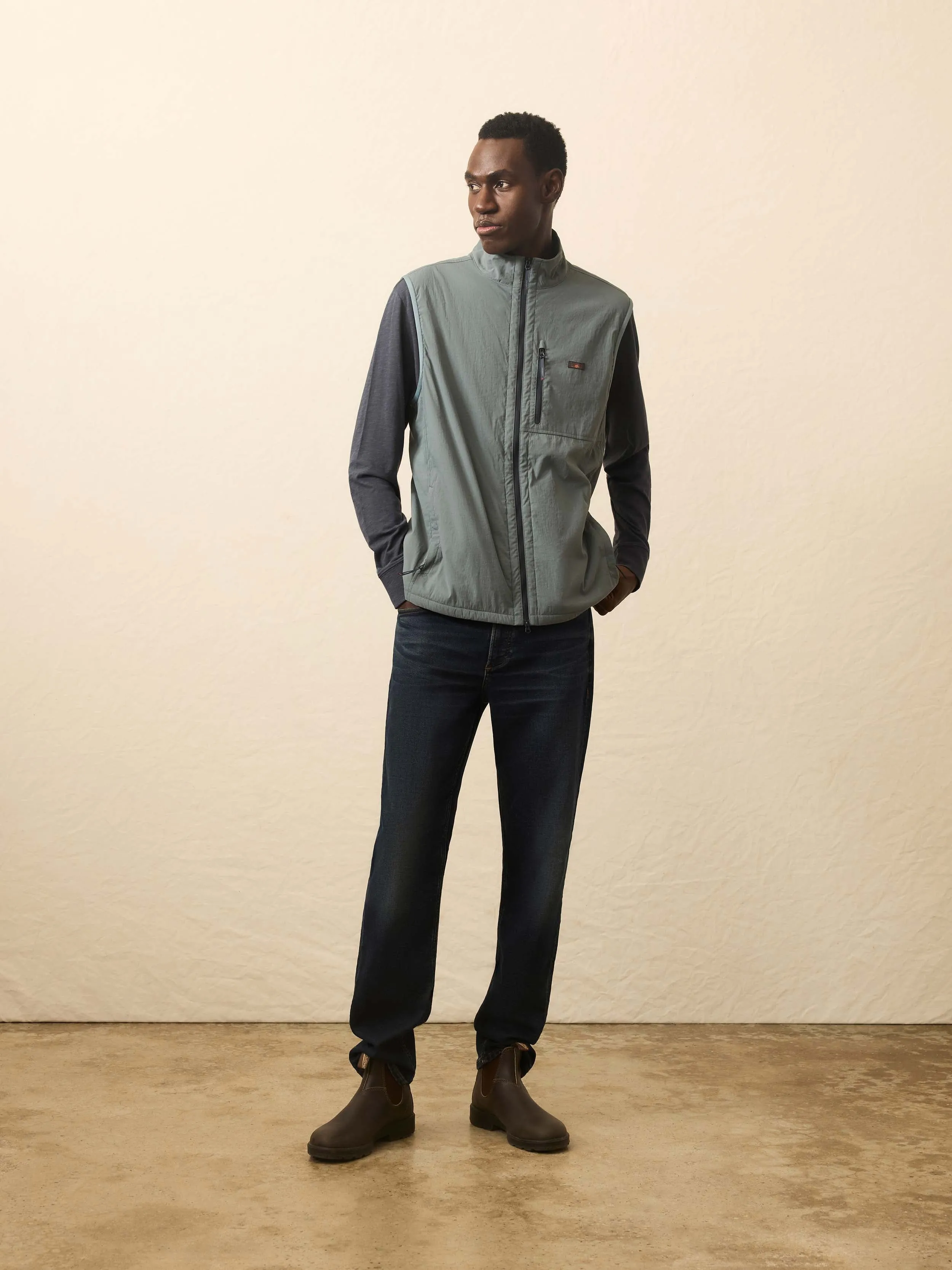 Shorelite Zephyr Vest - Seaglass Blue sold by Faherty product image thumbnail 3