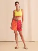 She Does Him All Day Short - Warm Colorblock sold by Faherty