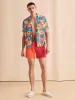 She Does Him All Day Short - Warm Colorblock sold by Faherty