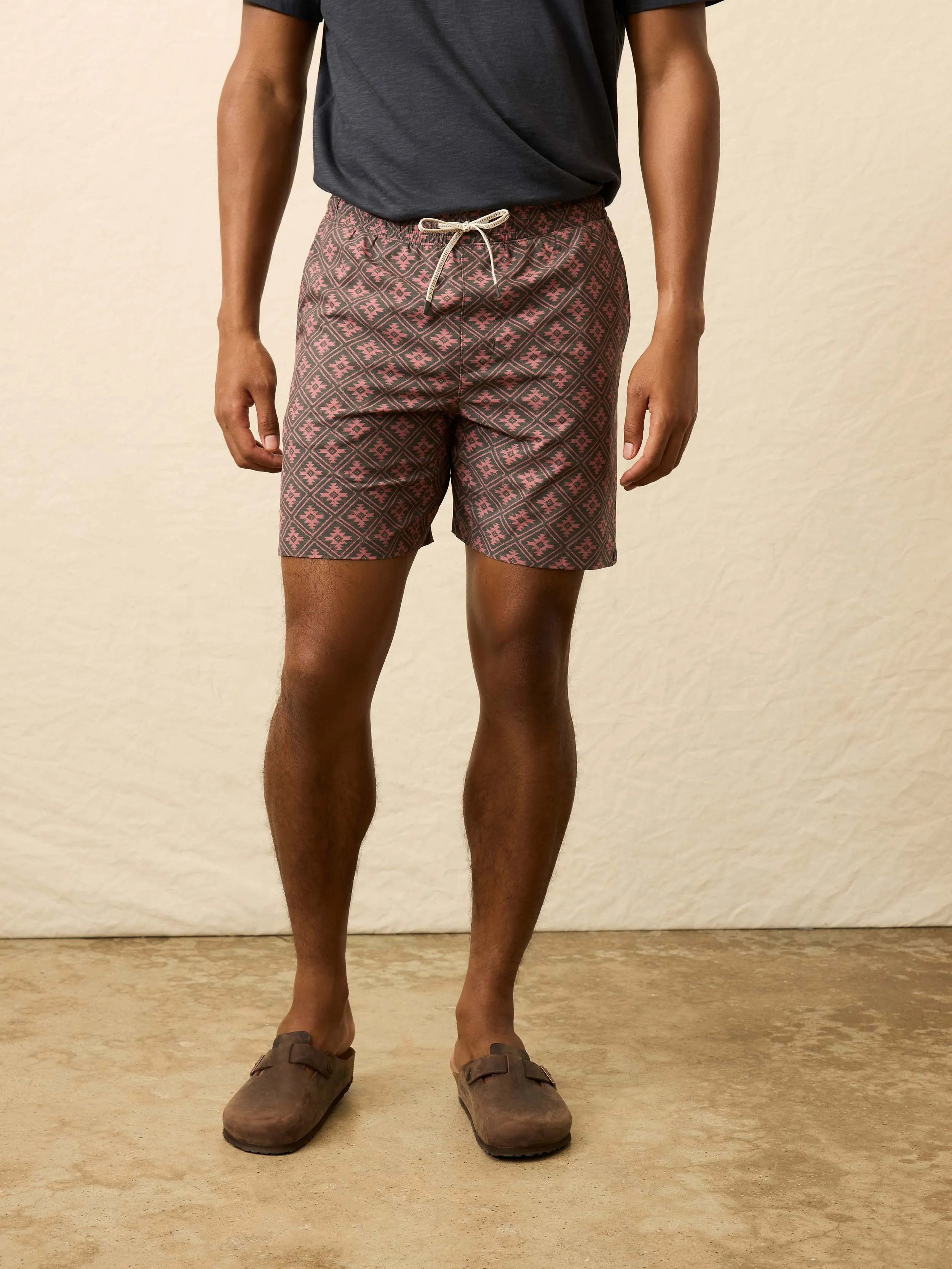 Doug Good Feather Shorelite Lined Trunk (7") - Red Ridge Tile sold by Faherty