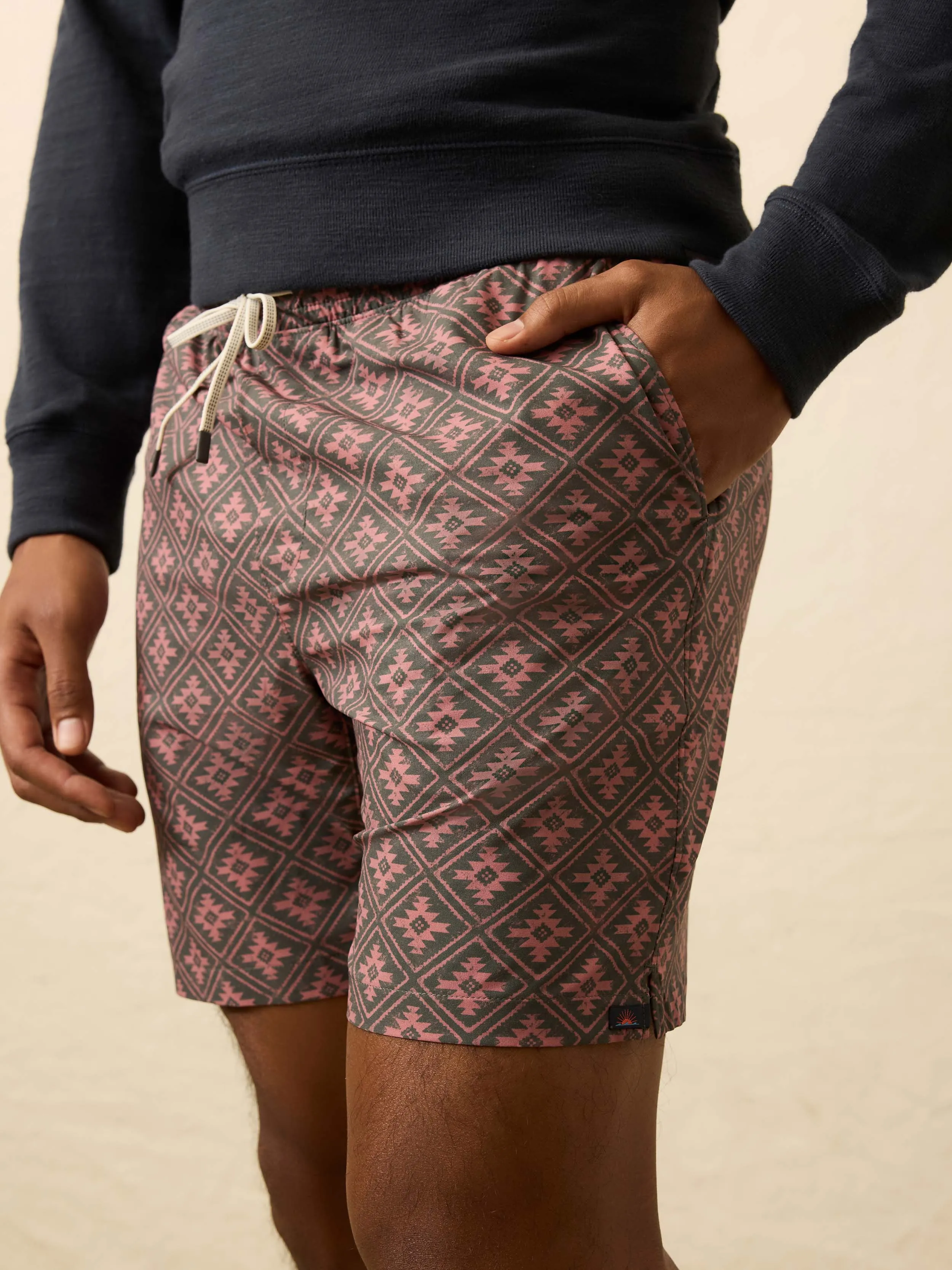 Doug Good Feather Shorelite Lined Trunk (7") - Red Ridge Tile sold by Faherty product image thumbnail 2