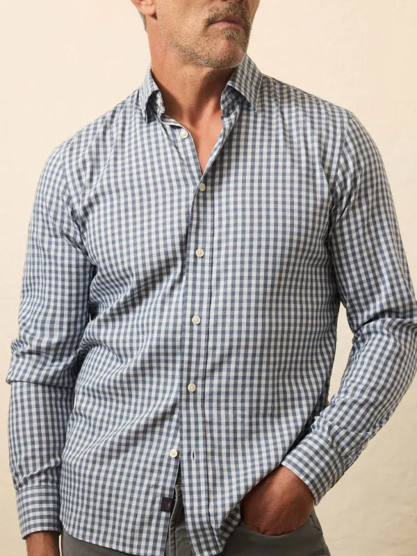 Movement Shirt - Sky Break Gingham sold by Faherty