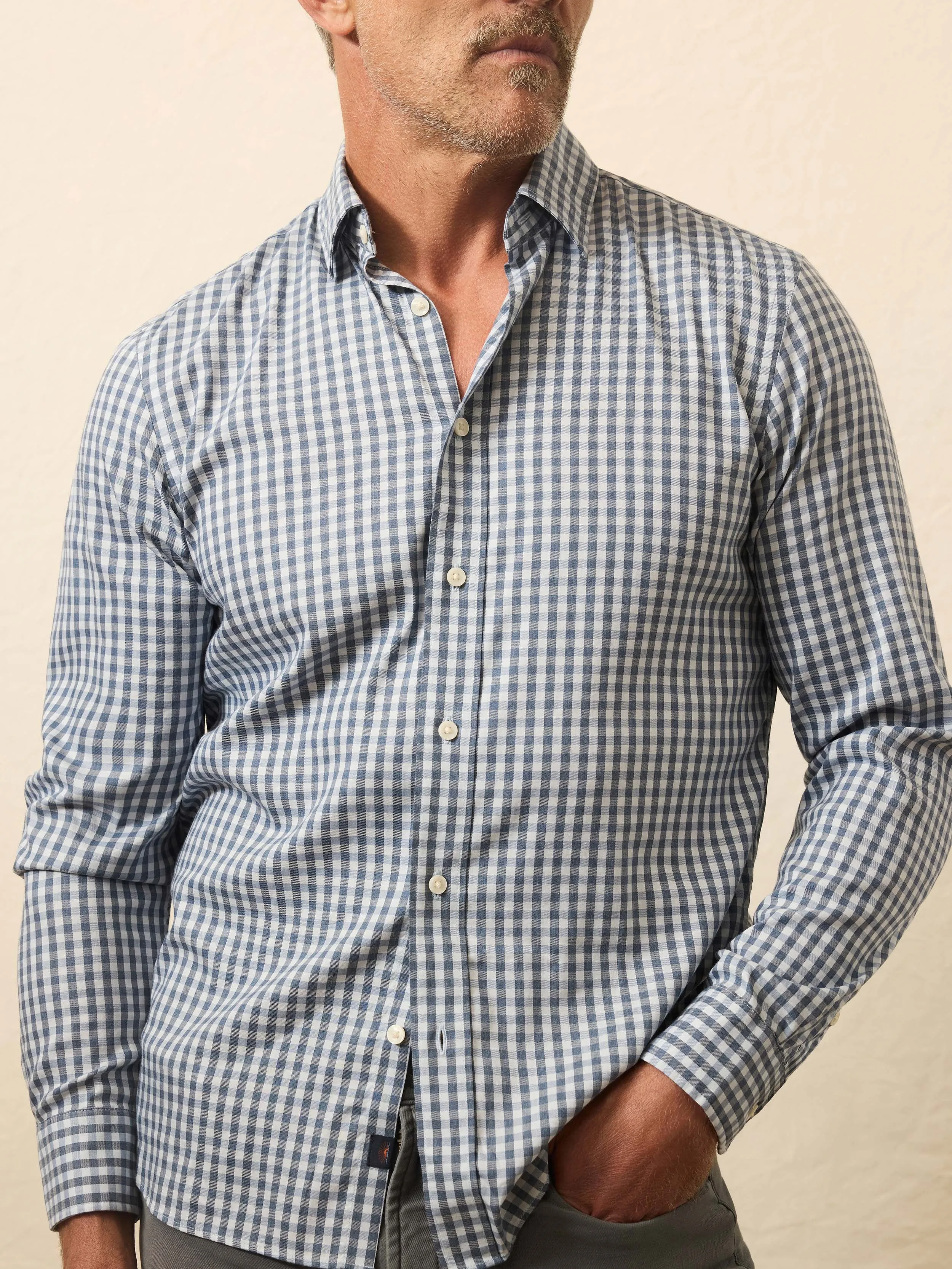 Movement™ Shirt - Sky Break Gingham sold by Faherty
