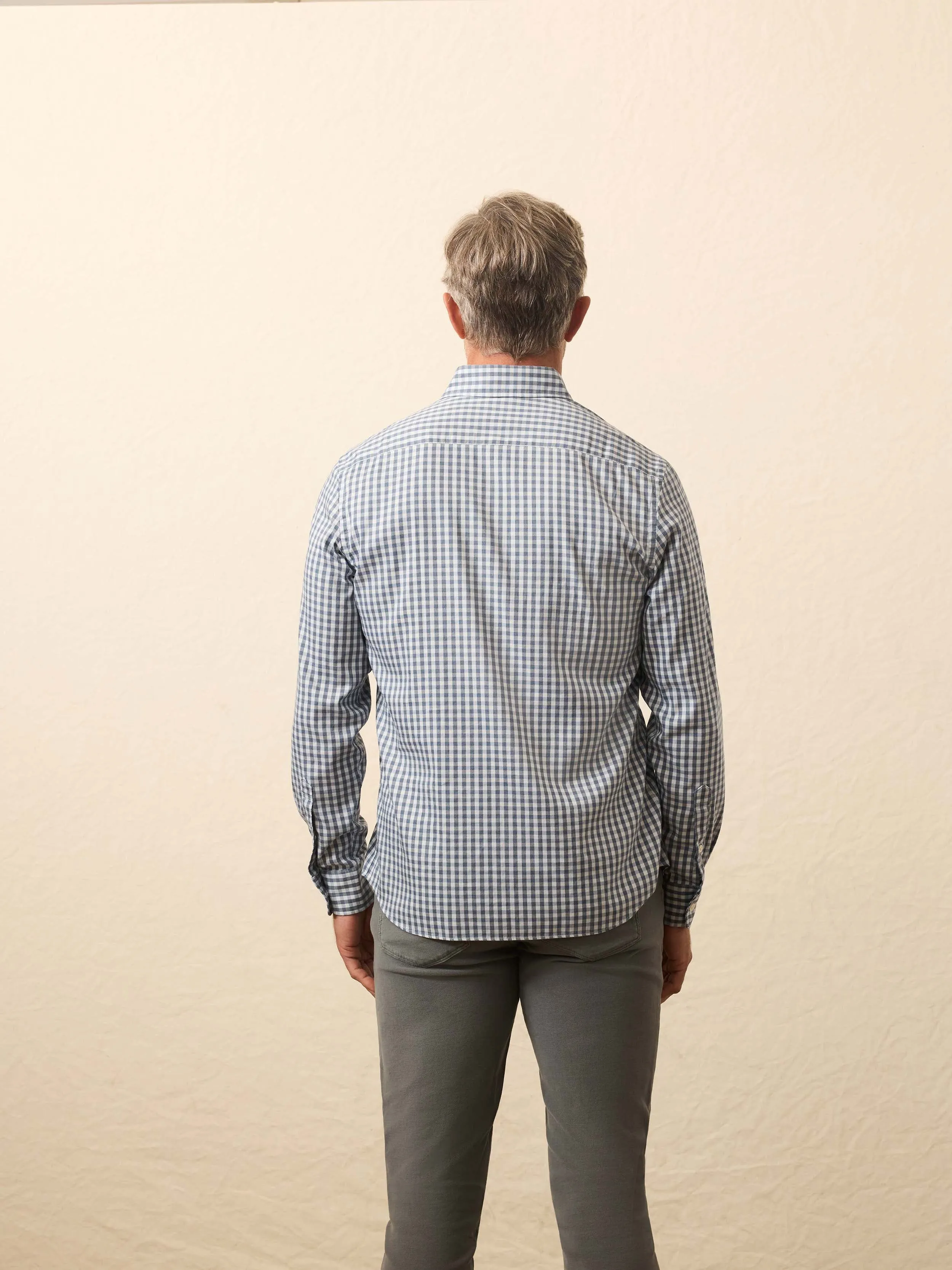 Movement™ Shirt - Sky Break Gingham sold by Faherty product image thumbnail 4