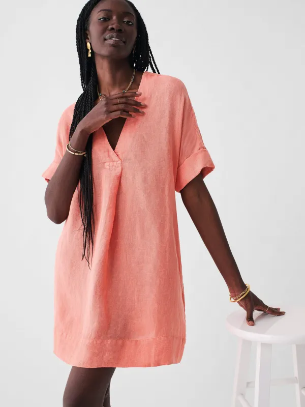 Sanibel Basketweave Dress - Emberglow sold by Faherty