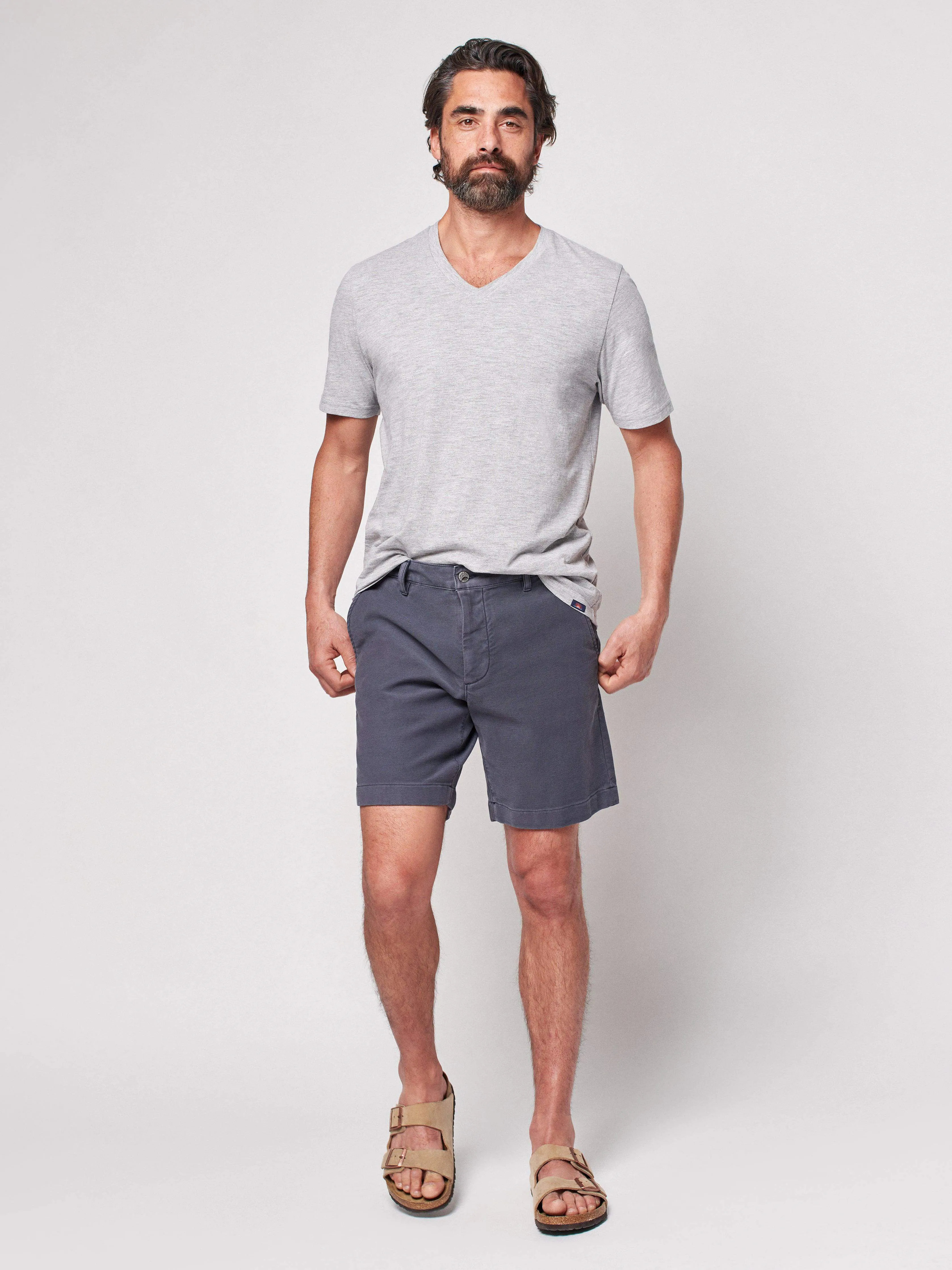 Stretch Terry Short (7.5" Inseam) - Navy sold by Faherty