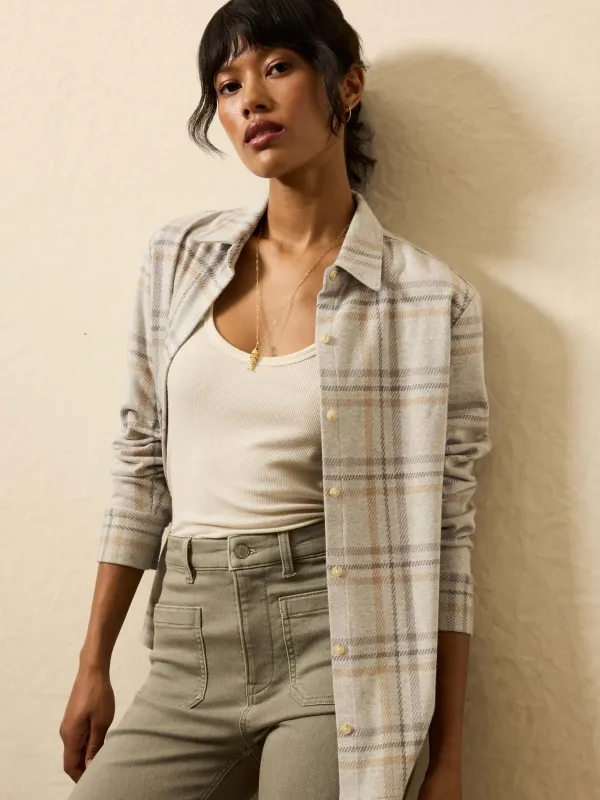 Legend™ Classic Sweater Shirt - Sandy Trails Plaid sold by Faherty